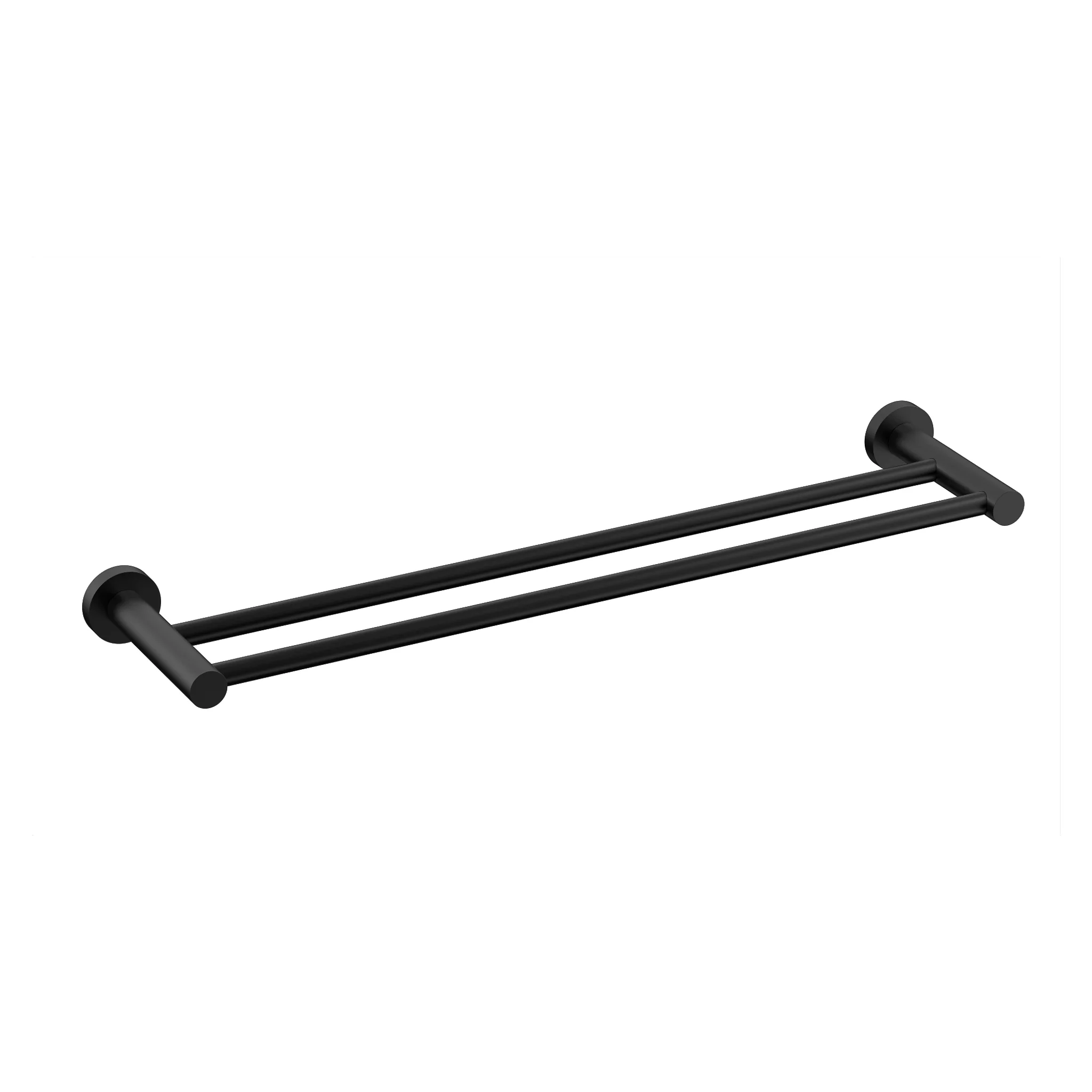 Profile SS 600mm Double Towel Rail, PVD Brushed Gunmetal