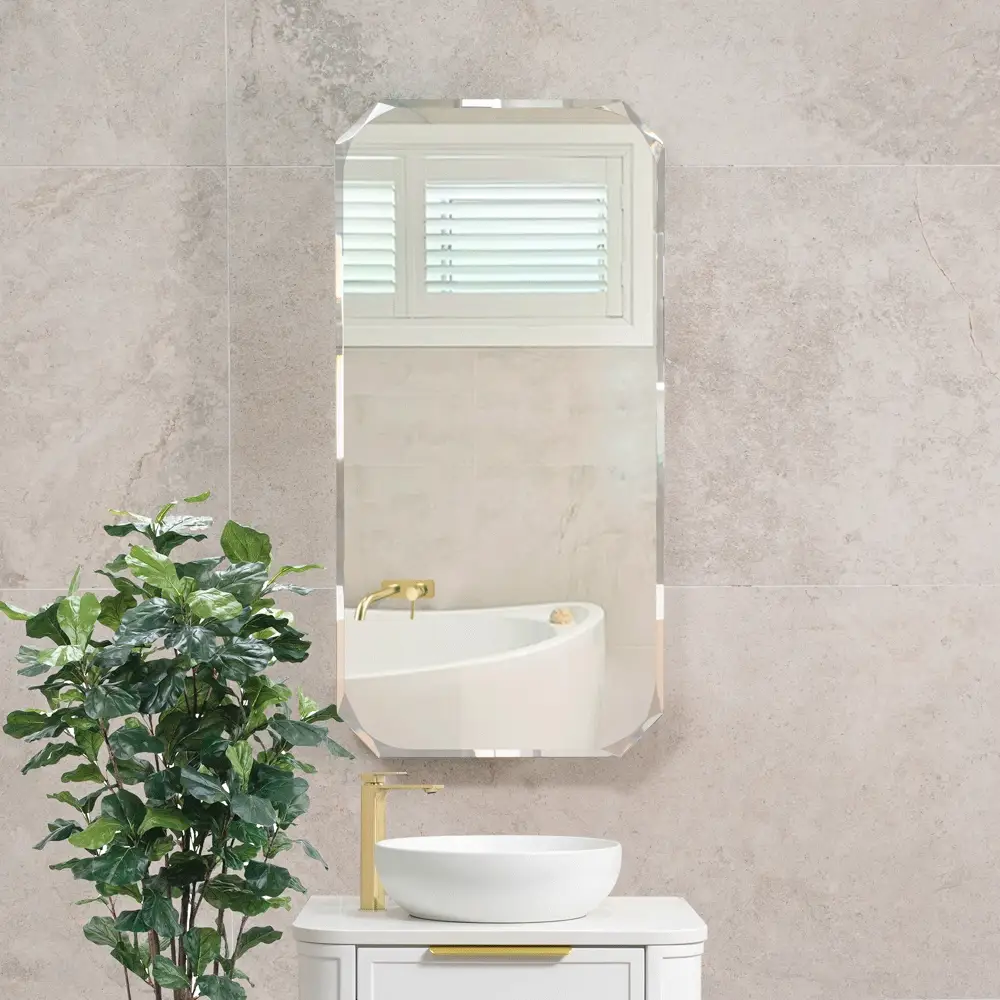 Radiant Jewel 450mm x 900mm Mirrored Shaving Cabinet, Matte White