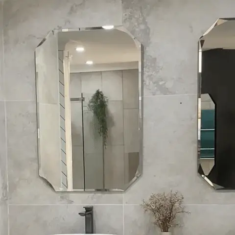Radiant Jewel 600mm x 900mm Frameless Mirror with Jewelled Edge - Image 2