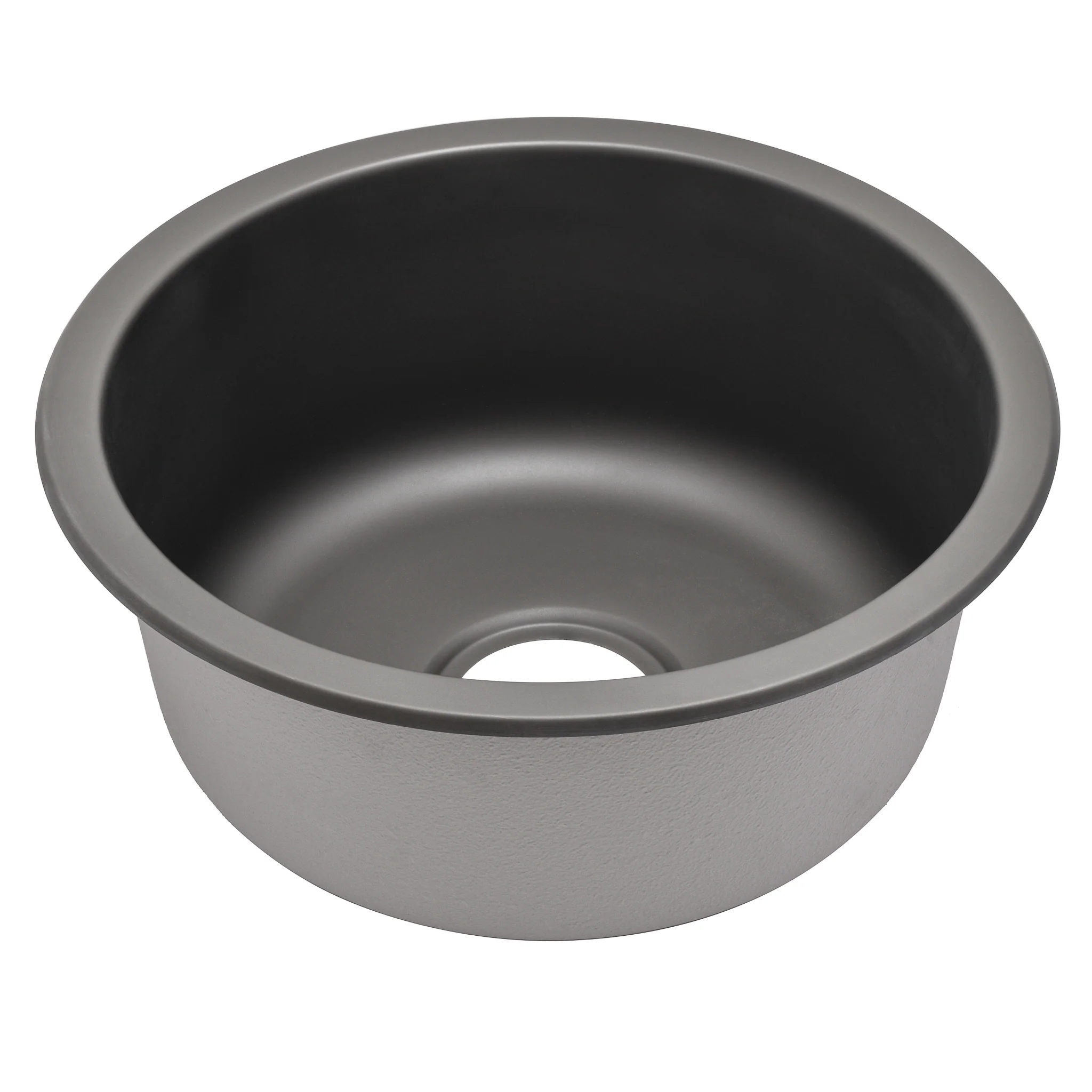 Radii Round 410mm x 180mm Stainless Steel Sink | Brushed Gunmetal Finish | - Image 3