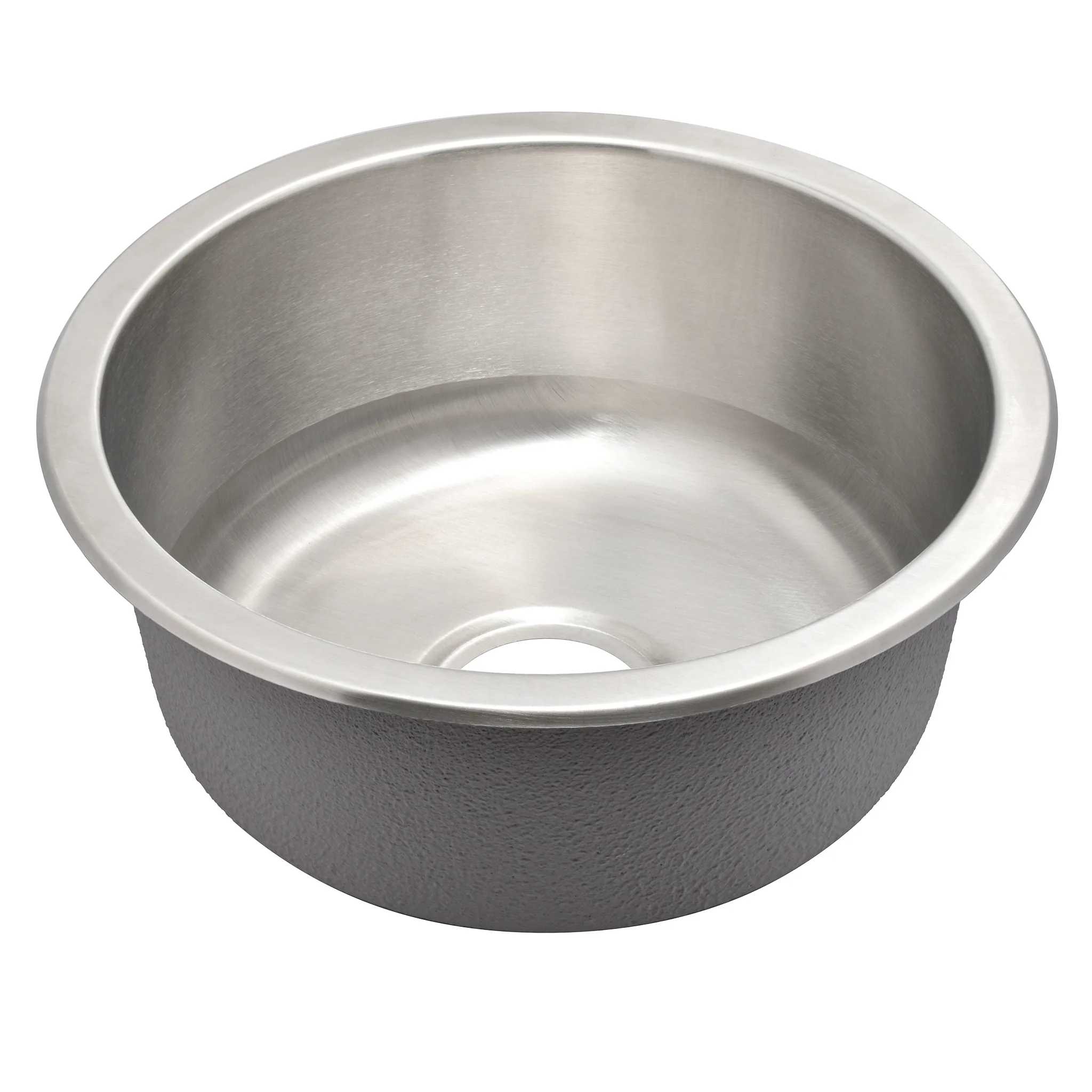 Radii Round 410mm x 180mm Stainless Steel Sink | Brushed Nickel Finish | - Image 4