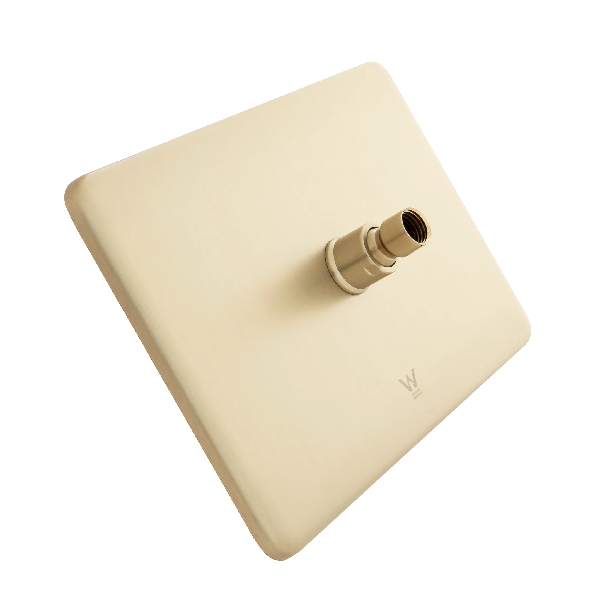 Rectangular 300mm x 200mm x 7mm Stainless Steel Rain Shower Head, Brushed Brass (Gold) - Image 3