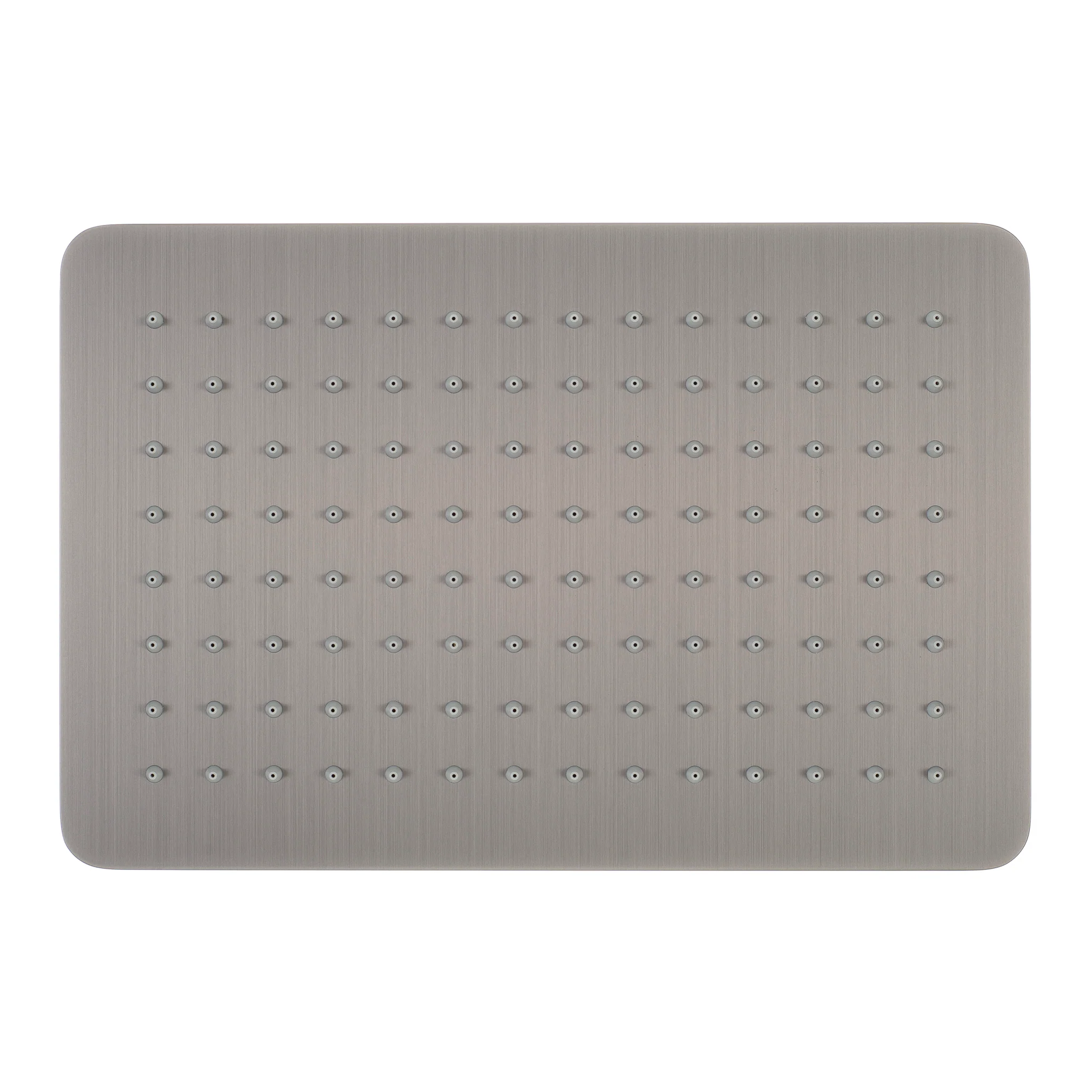 Rectangular 300mm x 200mm x 7mm Stainless Steel Rain Shower Head, Brushed Gunmetal - Image 3