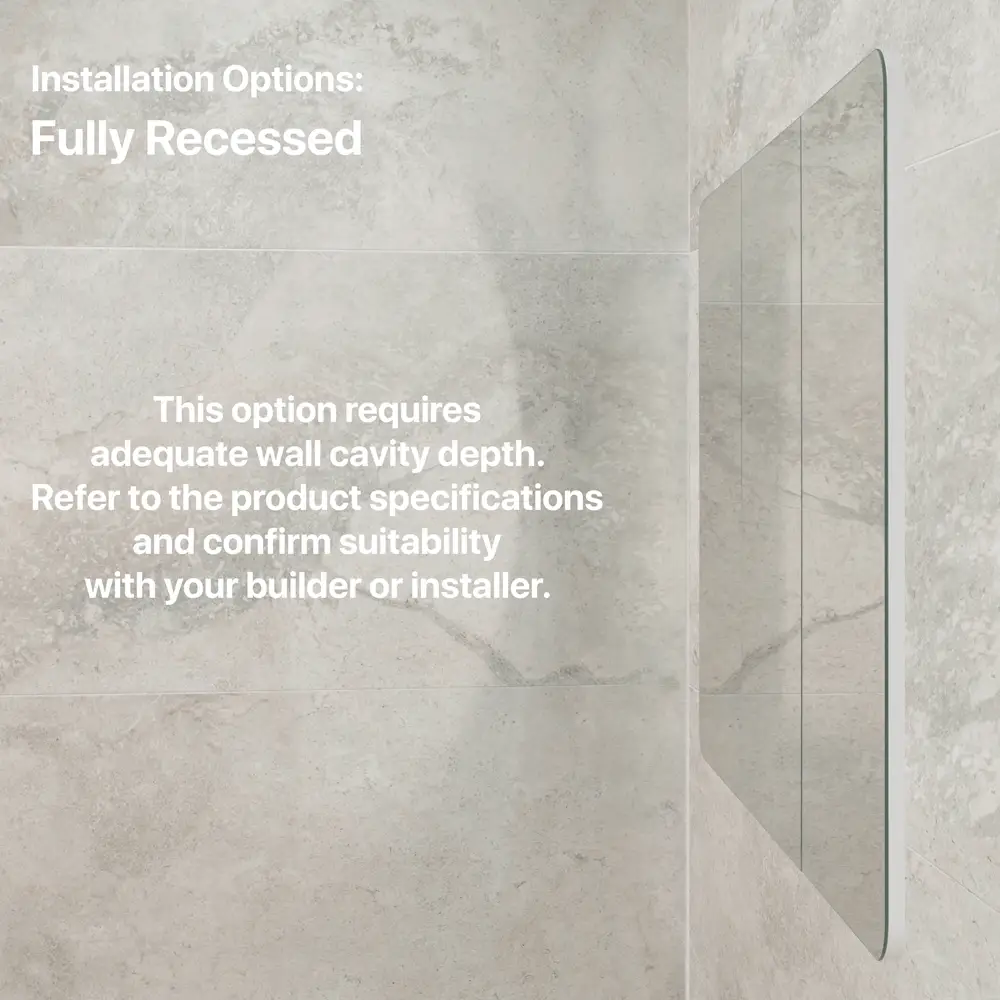 Retti Rectangular 1200mm x 750mm Mirrored Shaving Cabinet, Matte White - Image 8