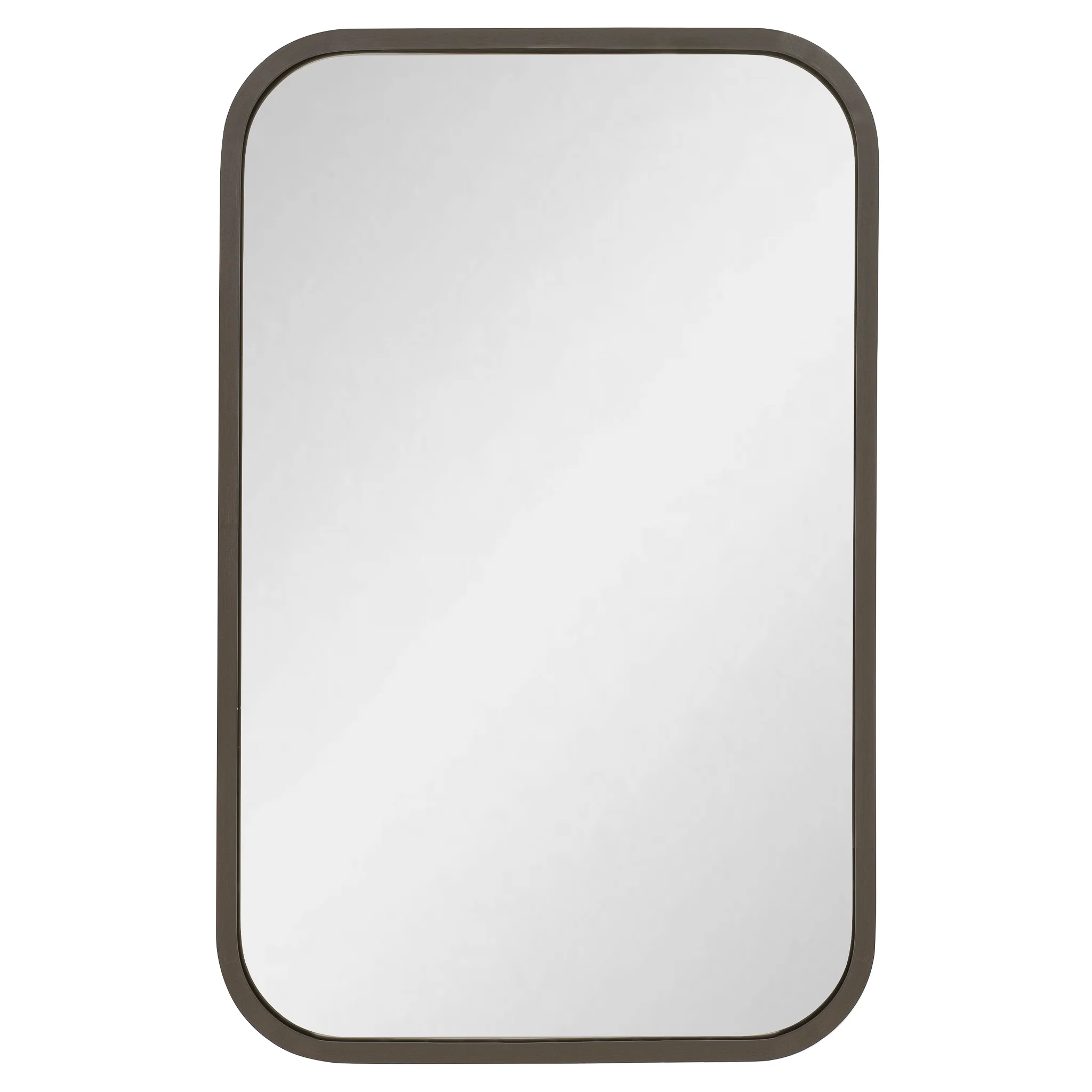 Retti Rectangular 280mm x 440mm Desk Mirror with Brushed Gunmetal Frame - Image 3