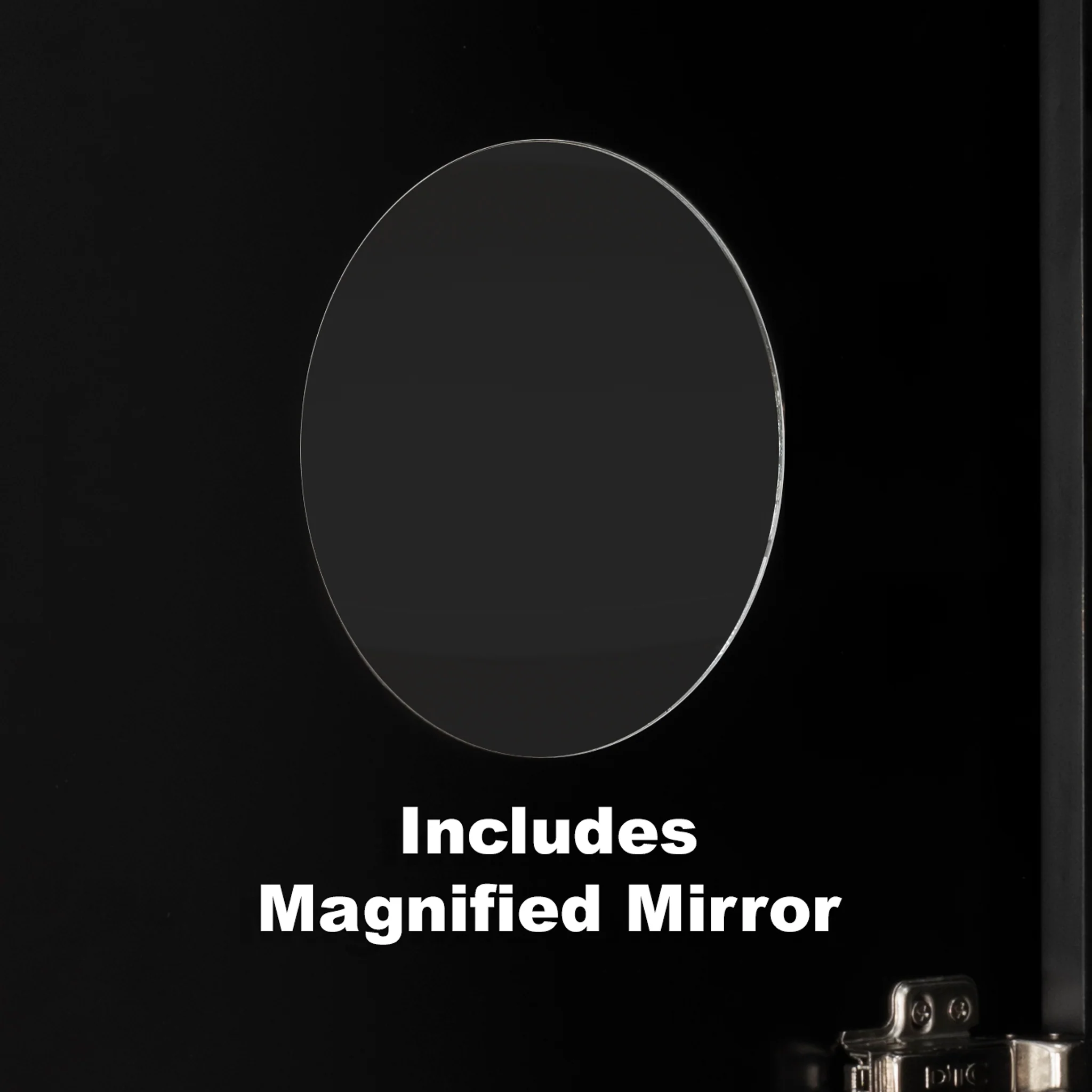 Retti Rectangular 450mm x 750mm Mirrored Shaving Cabinet, Matte Black - Image 8