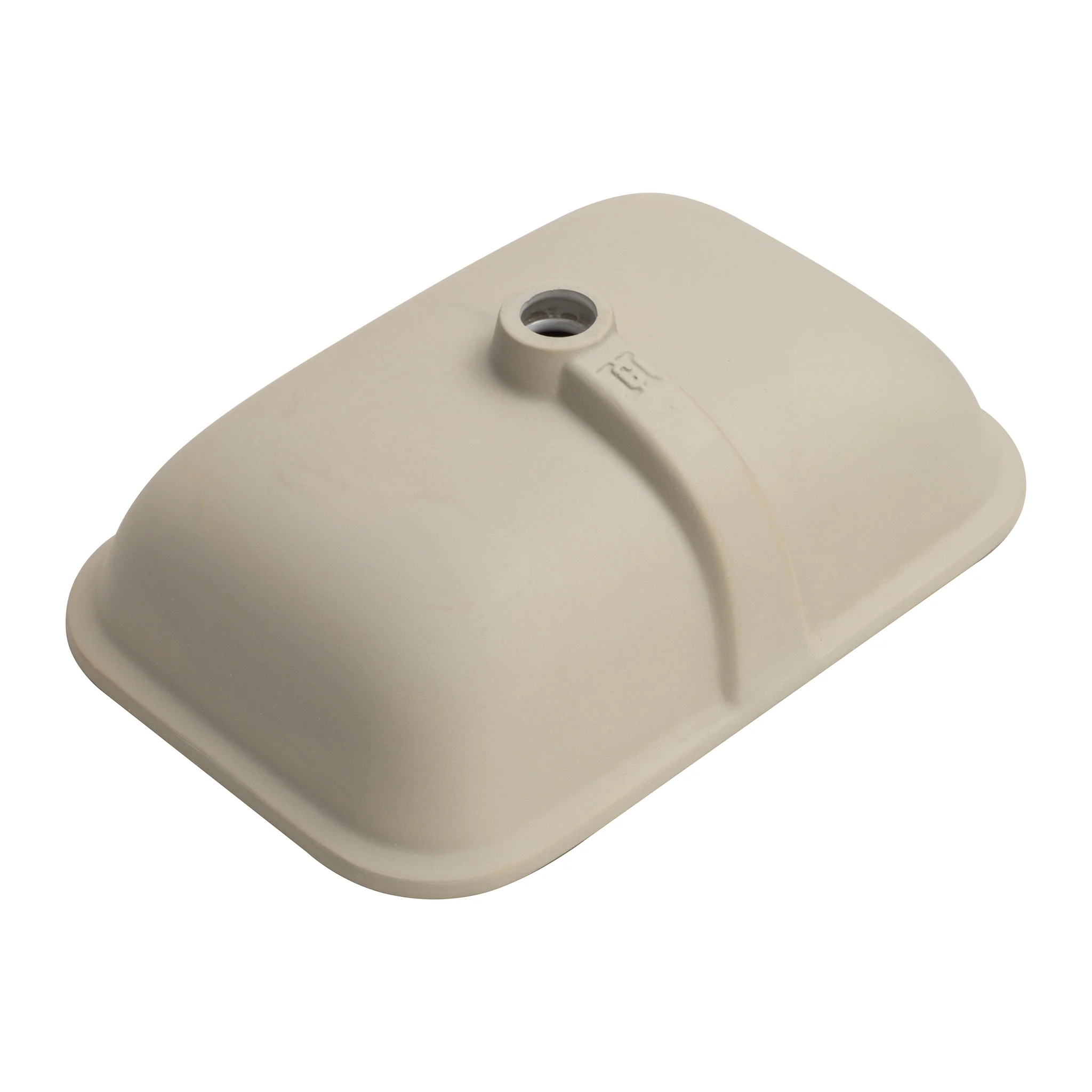 Retti Rectangular 585mm x 390mm Under-Counter Basin with Overflow, Matte White - Image 8