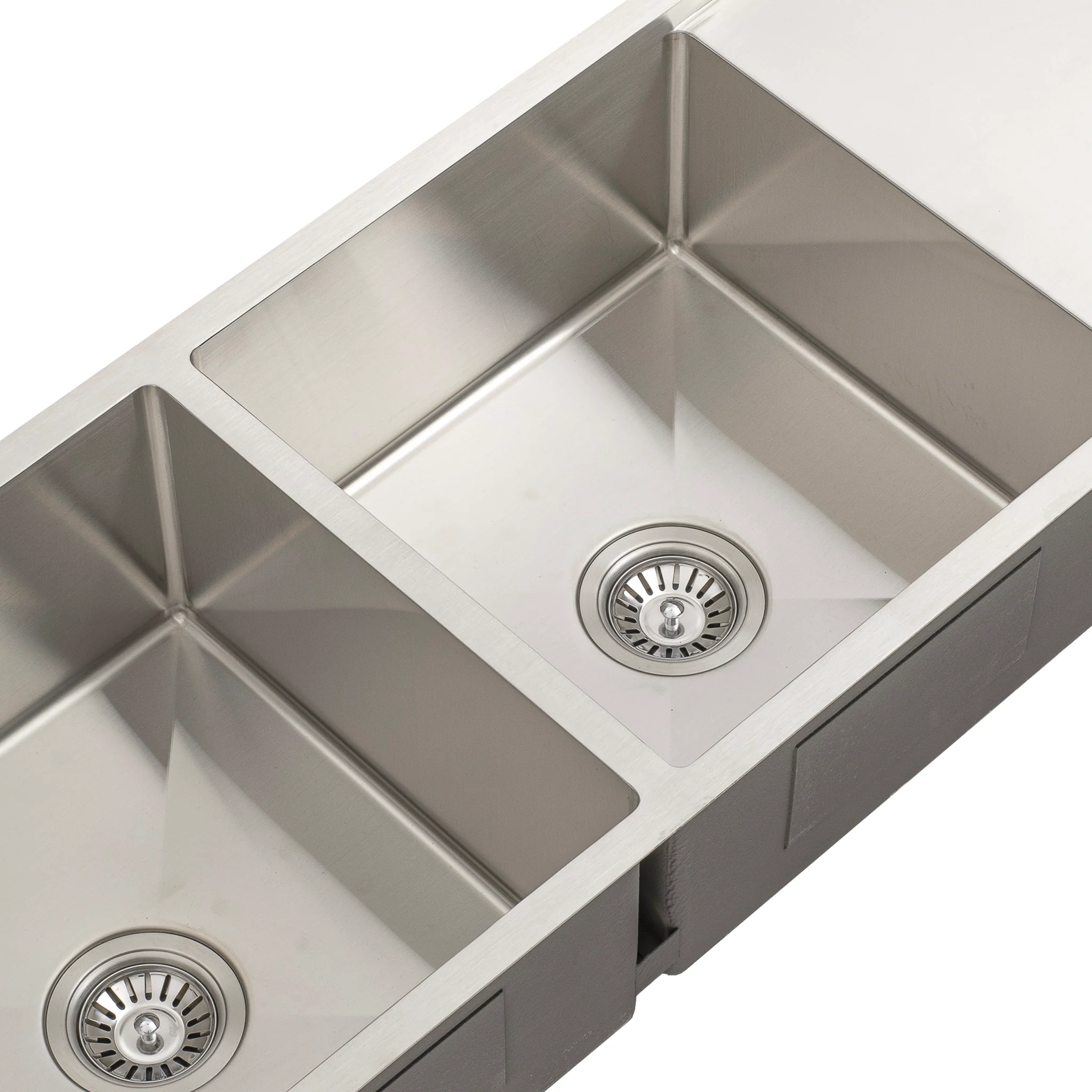 Retto II 1190mm x 450mm x 230mm Stainless Steel Double Sink with Drainer, Brushed SS Nickel - Image 6