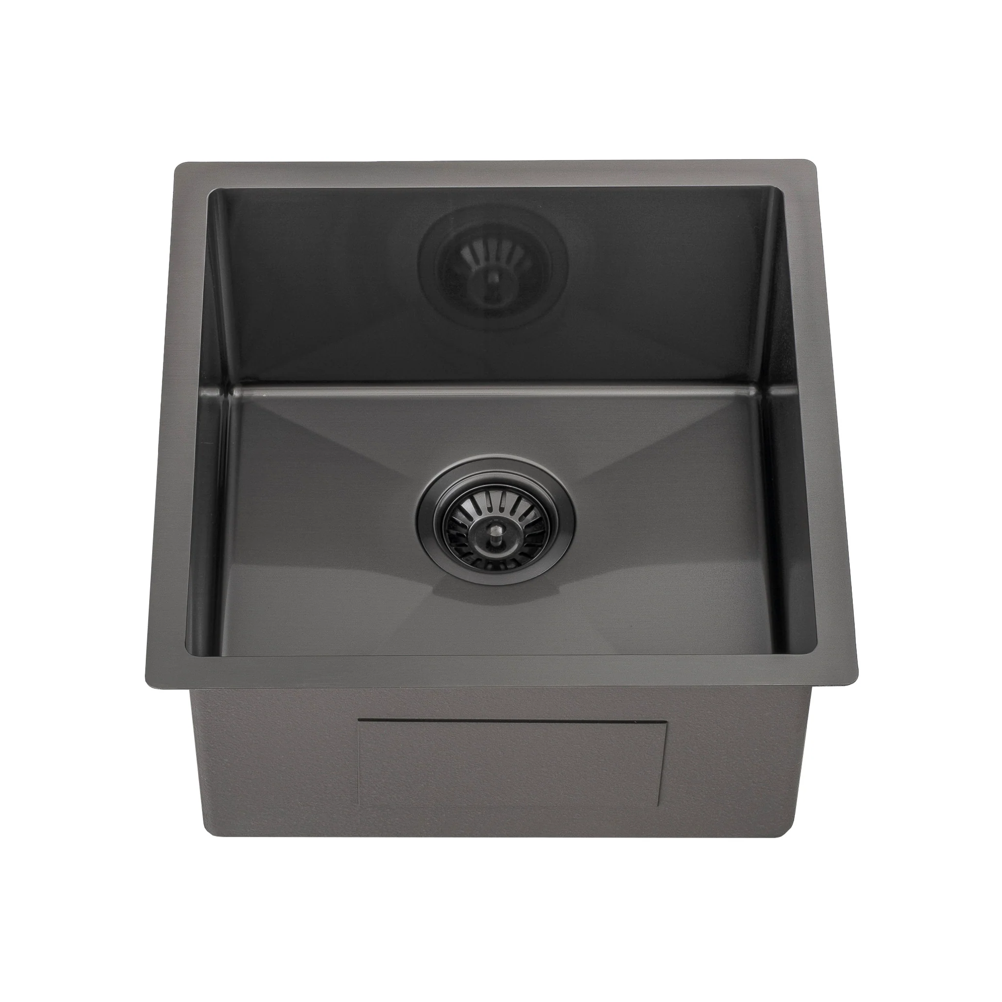 Retto II 450mm x 450mm x 230mm Stainless Steel Sink, Brushed Gunmetal Black - Image 5