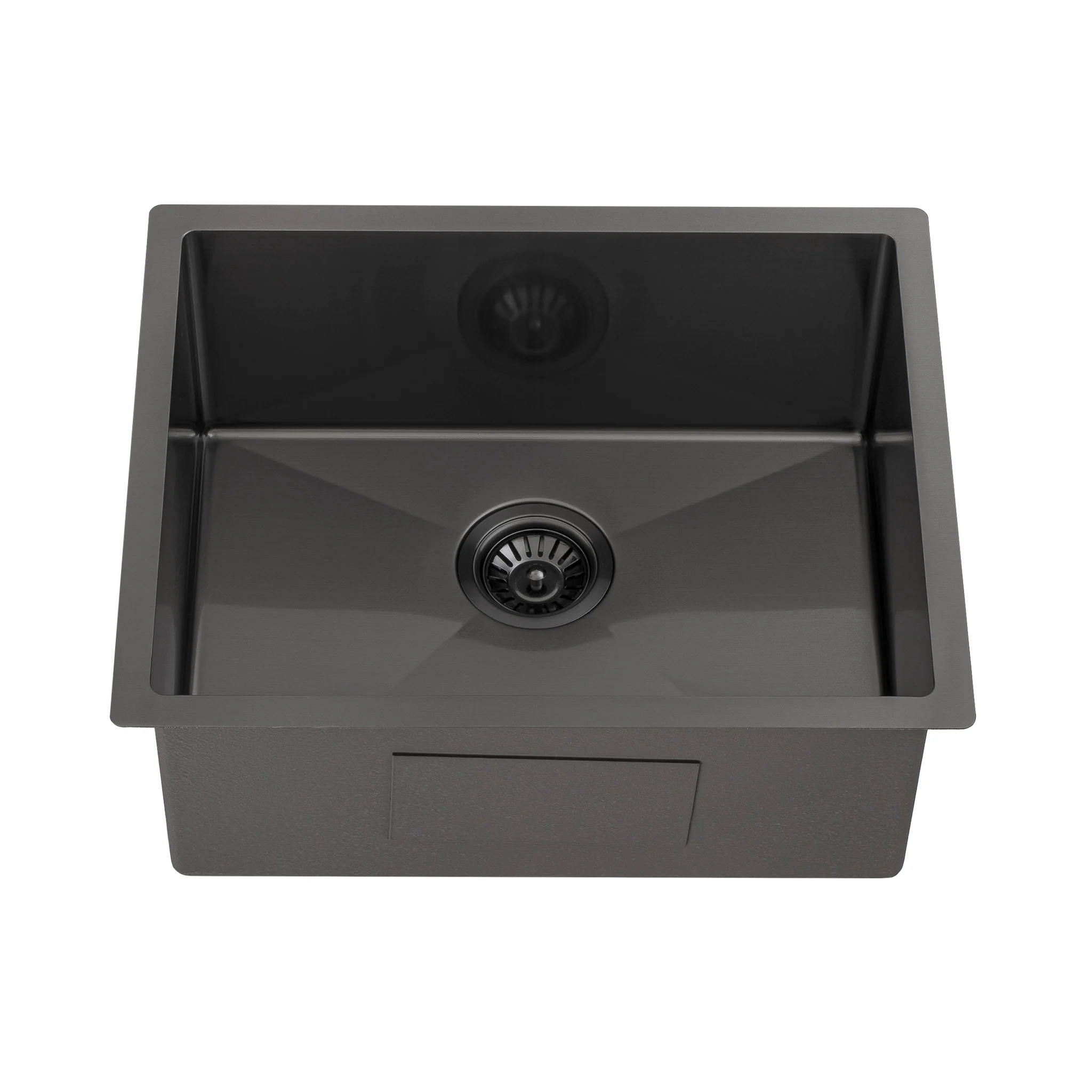Retto II 550mm x 450mm x 230mm Stainless Steel Sink, Brushed Gunmetal Black - Image 5