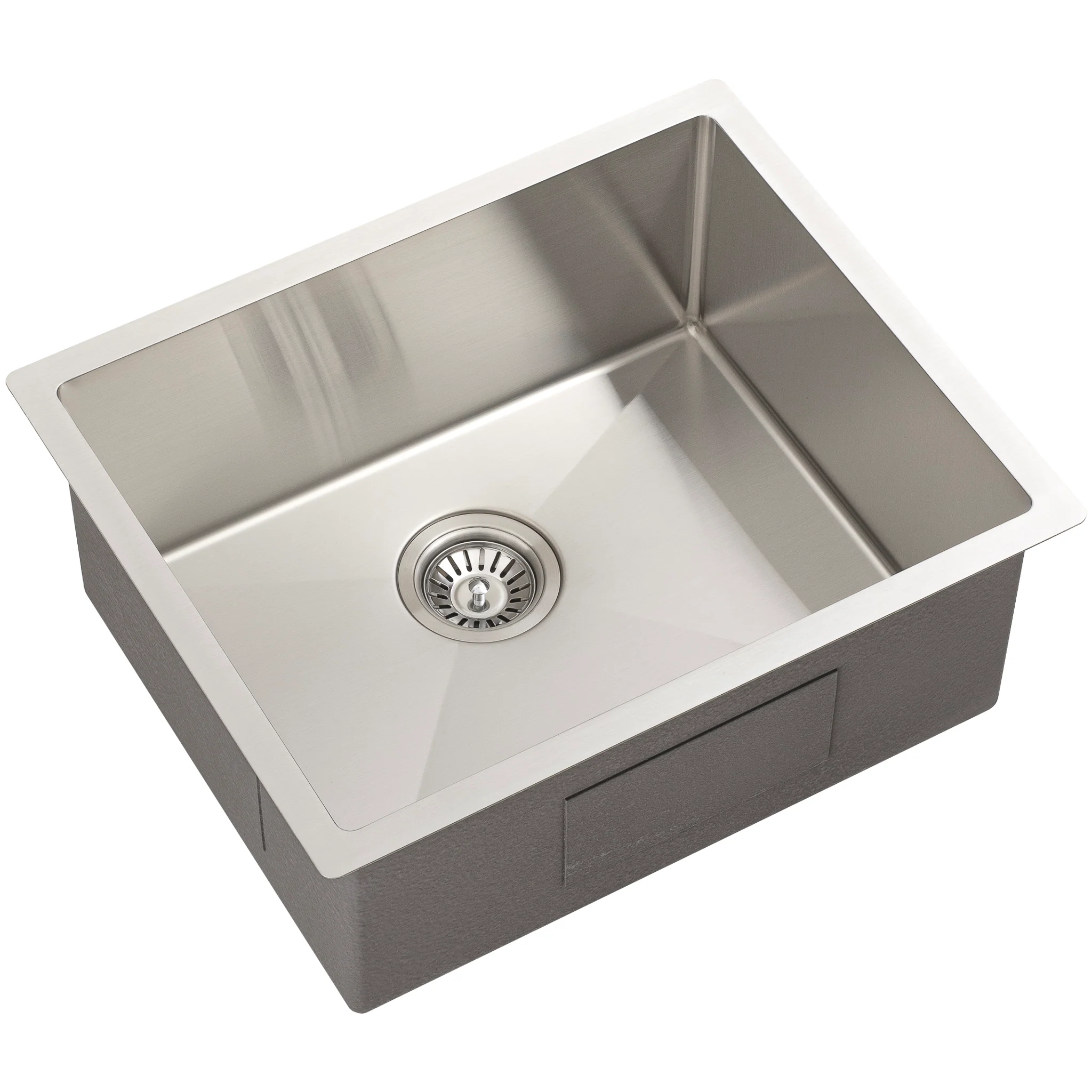 Retto II 550mm x 450mm x 230mm Stainless Steel Sink, Brushed SS Nickel - Image 4