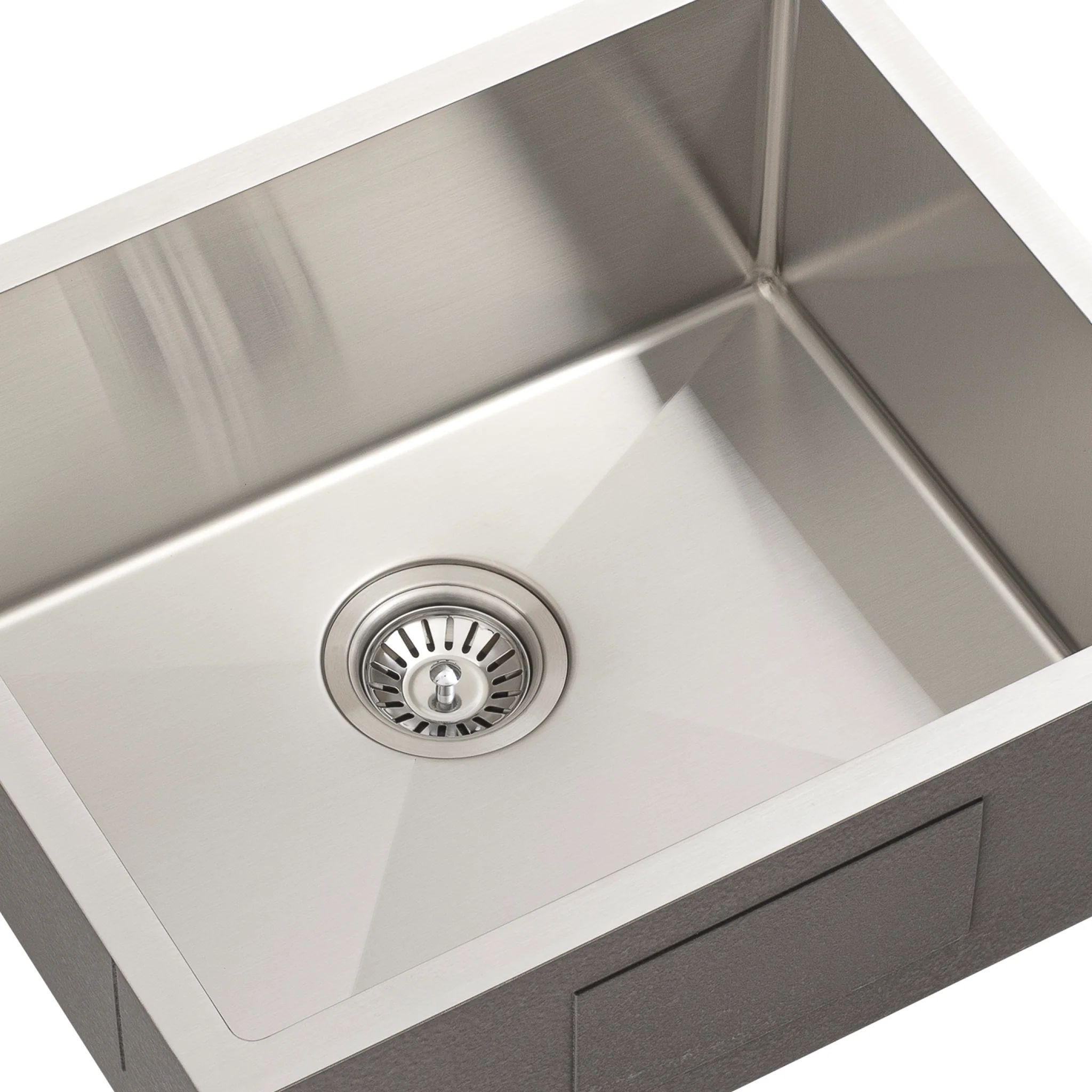 Retto II 550mm x 450mm x 230mm Stainless Steel Sink, Brushed SS Nickel - Image 6