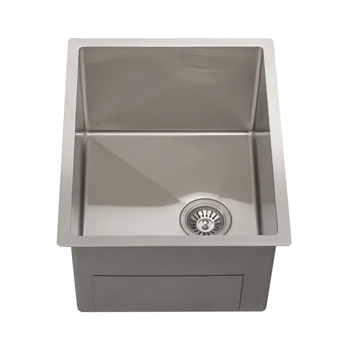 Retto II 550mm x 450mm x 300mm Extra Height Stainless Steel Sink, Brushed SS Nickel - Image 3