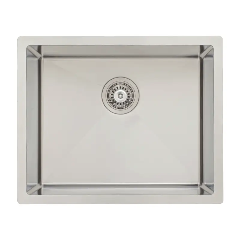 Retto II 550mm x 450mm x 300mm Extra Height Stainless Steel Sink, Brushed SS Nickel - Image 7
