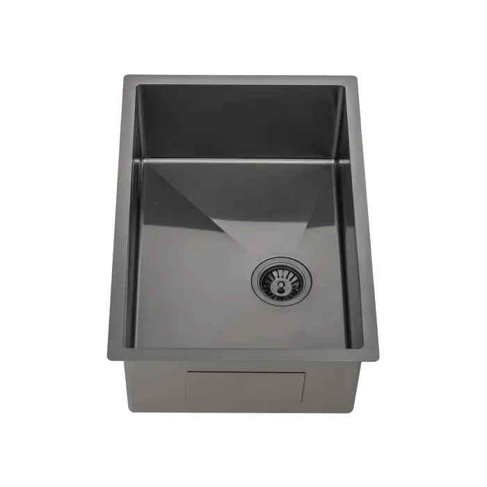 Retto II 650mm x 450mm x 230mm Stainless Steel Sink, Brushed Gunmetal Black - Image 3