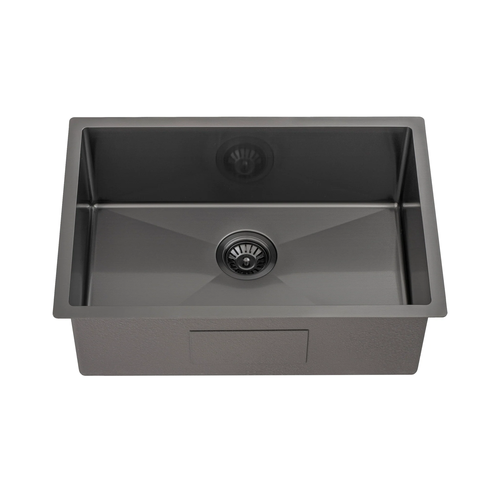 Retto II 650mm x 450mm x 230mm Stainless Steel Sink, Brushed Gunmetal Black - Image 5