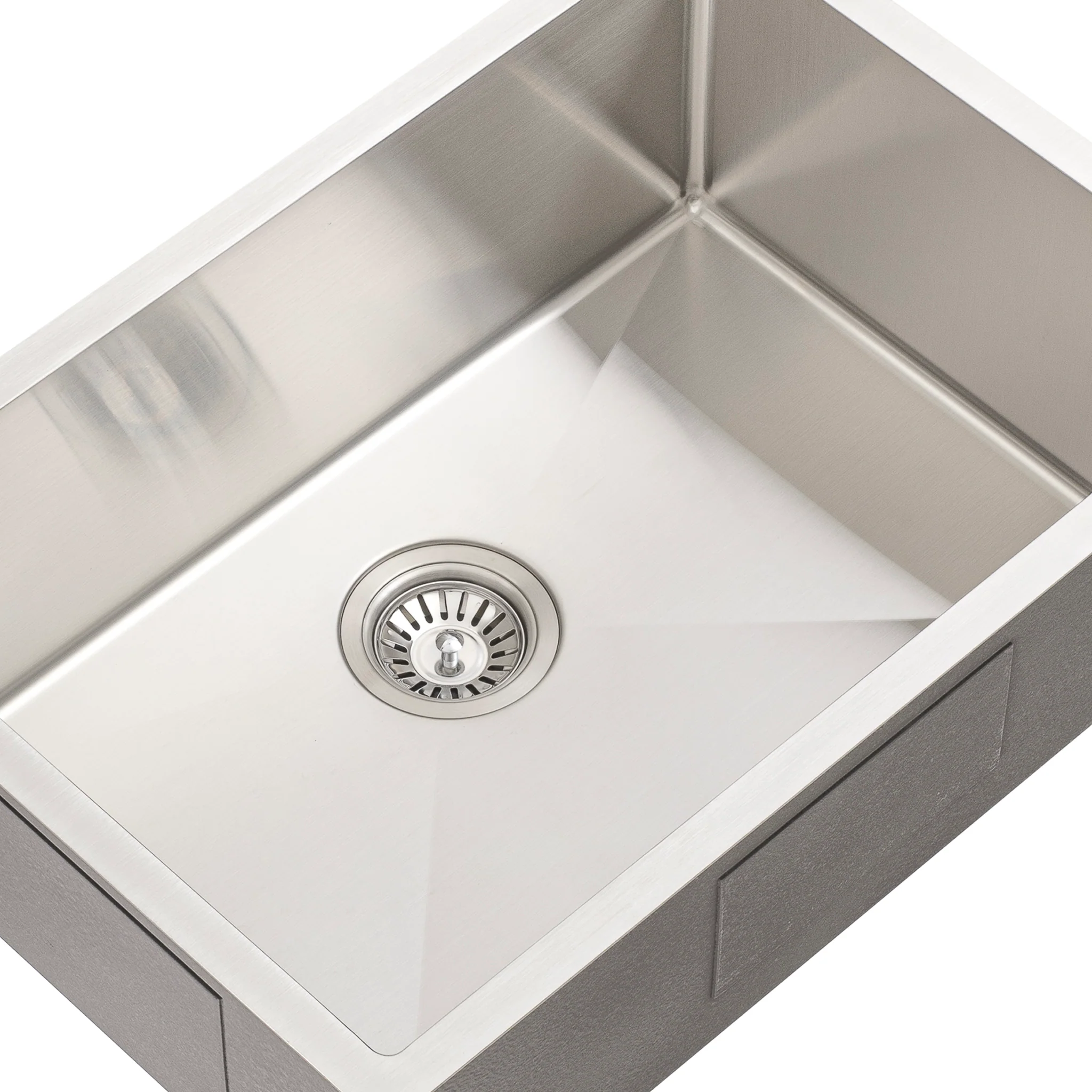 Retto II 650mm x 450mm x 230mm Stainless Steel Sink, Brushed SS Nickel - Image 6