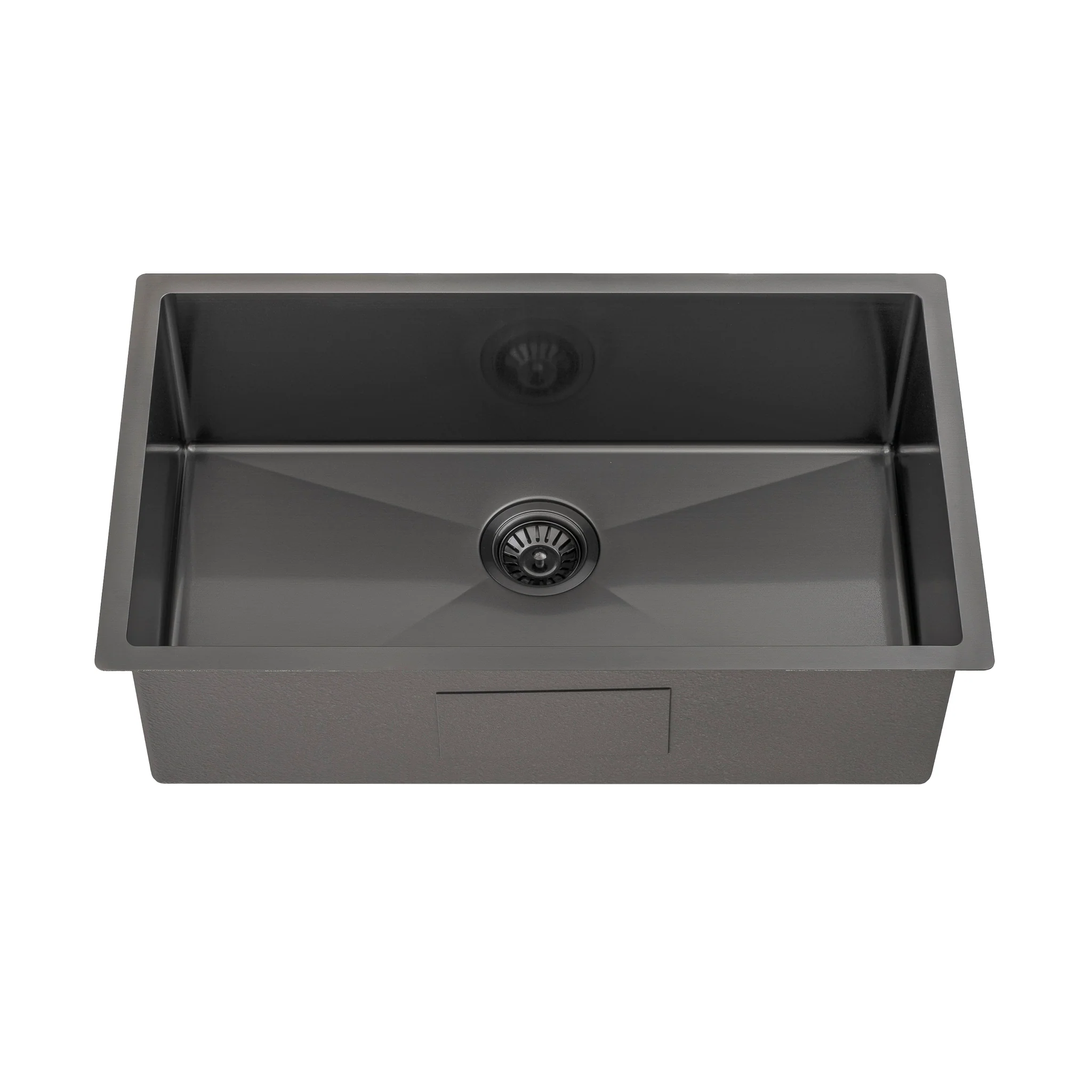 Retto II 750mm x 450mm x 230mm Stainless Steel Sink, Brushed Gunmetal Black - Image 5