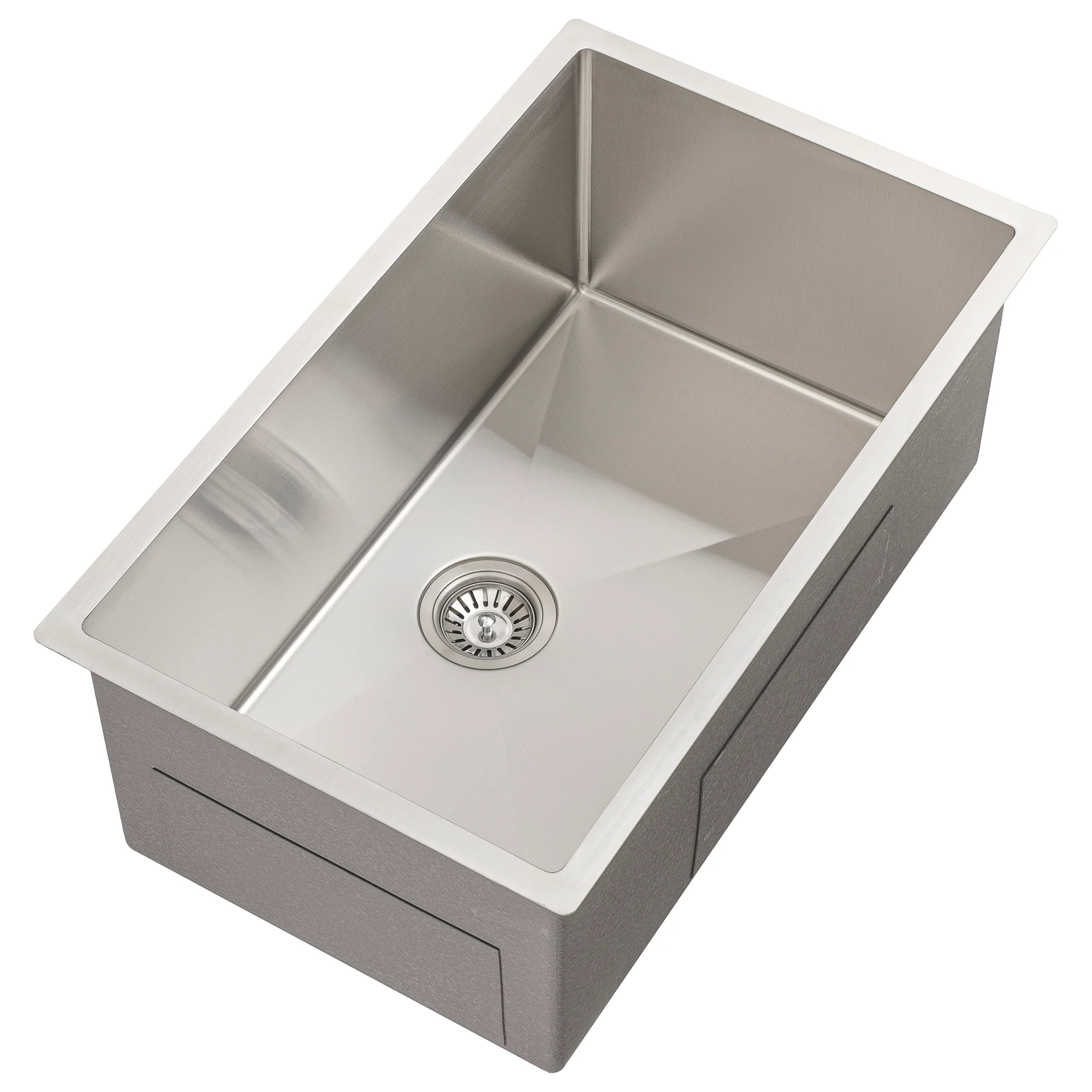 Retto II 750mm x 450mm x 300mm Extra Height Stainless Steel Sink, Brushed SS Nickel - Image 4
