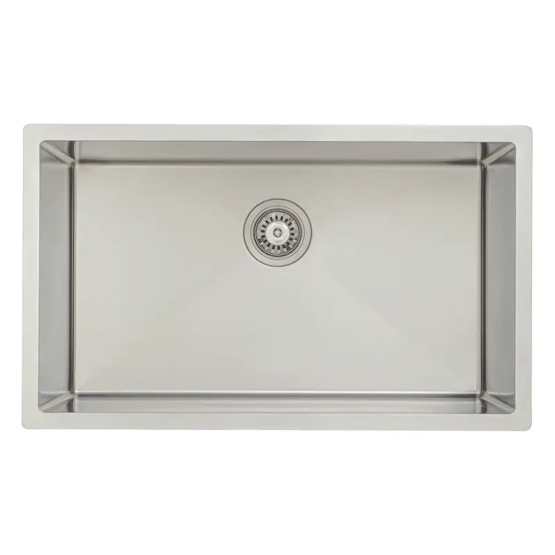 Retto II 750mm x 450mm x 300mm Extra Height Stainless Steel Sink, Brushed SS Nickel - Image 7