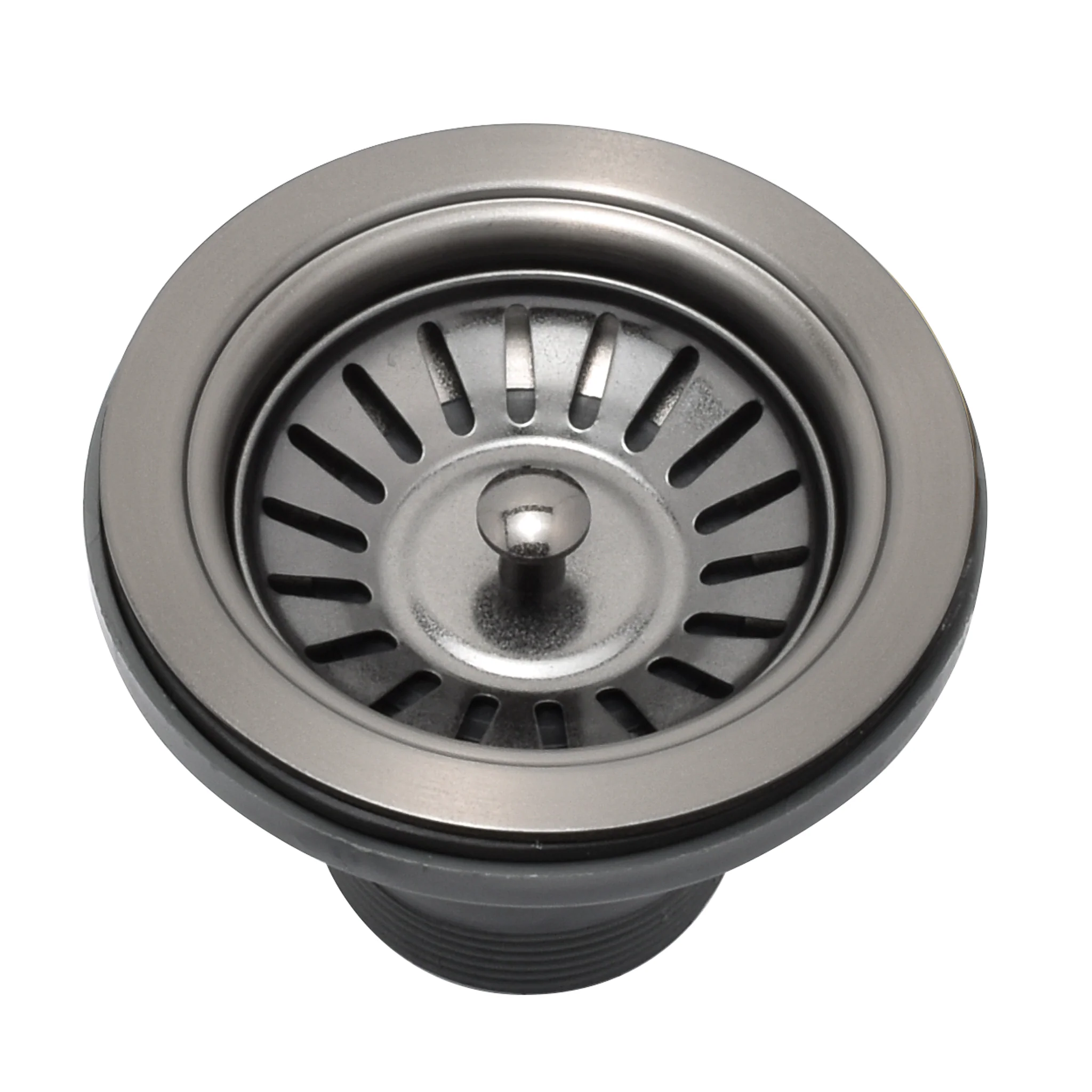 Retto Sink Basket Waste-Replacement Part, Brushed Gunmetal Black