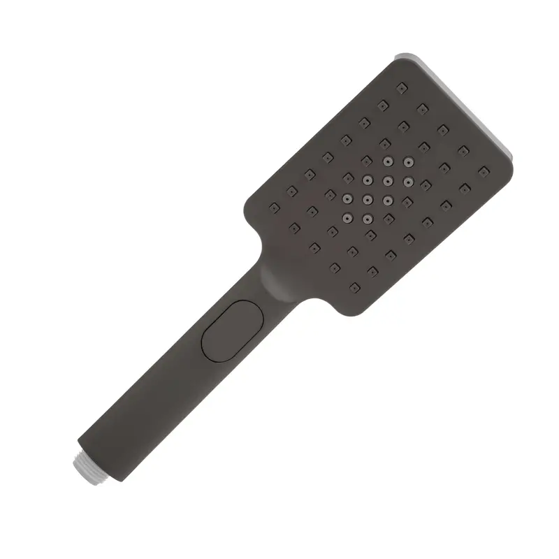 Retto Square Twin Shower System with Adjustable Rail and 250mm Head, Brushed Gunmetal - Image 4