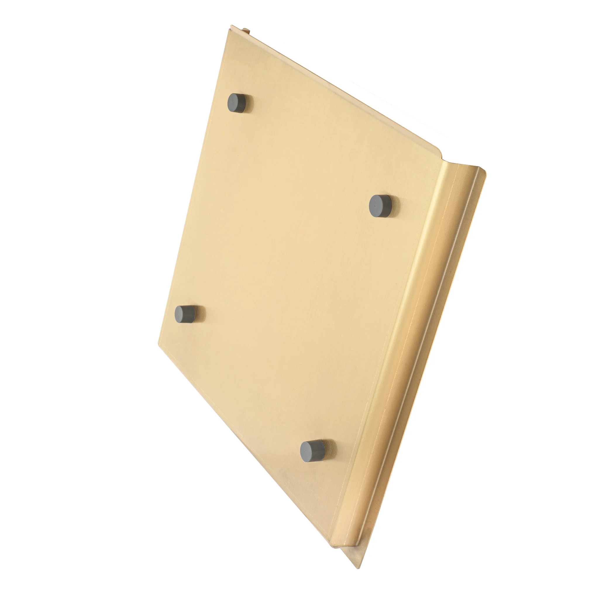Retto Stainless Steel Drain Tray 395mm x 425mm, Brushed Brass Gold - Image 2