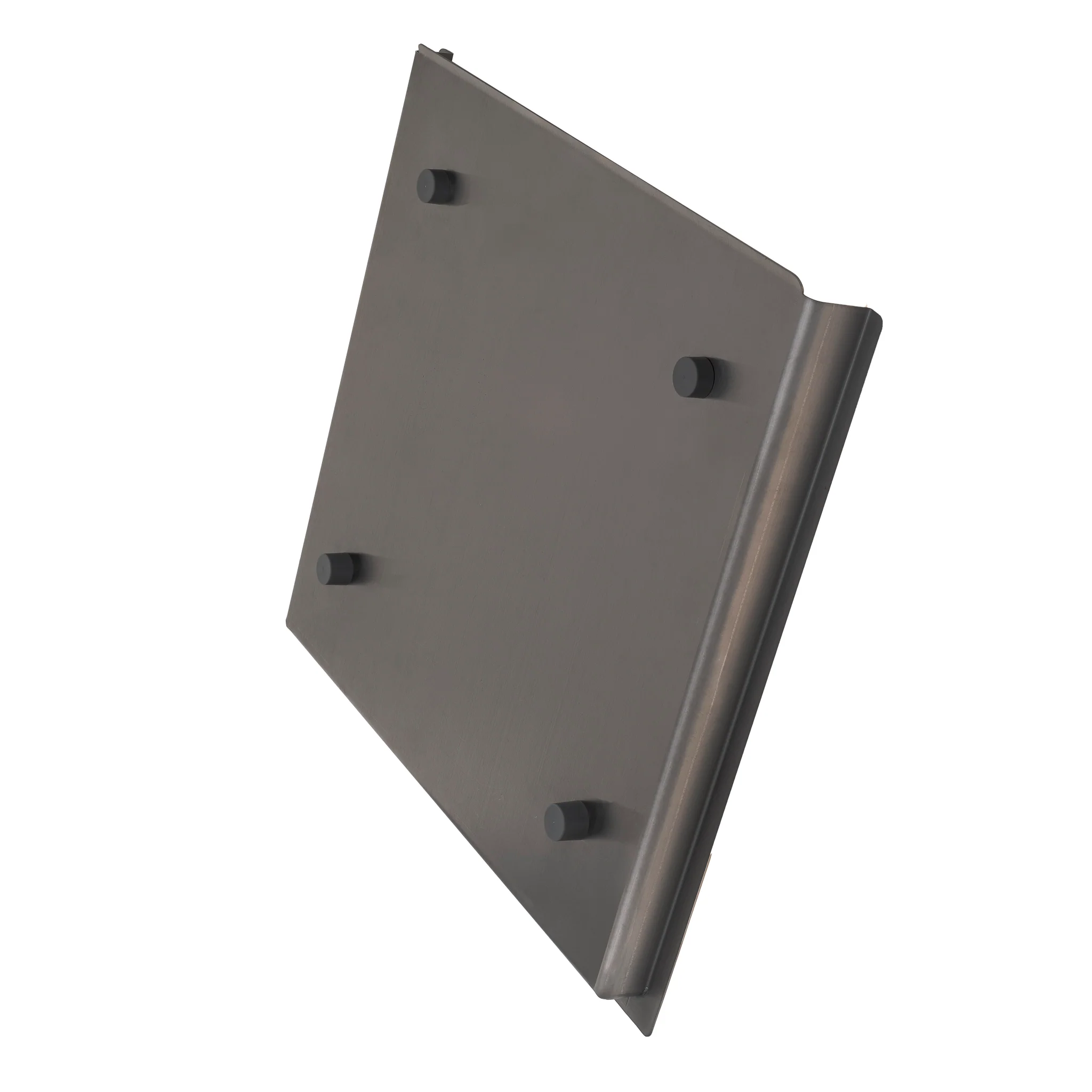 Retto Stainless Steel Drain Tray 395mm x 425mm, Brushed Gunmetal Black - Image 2