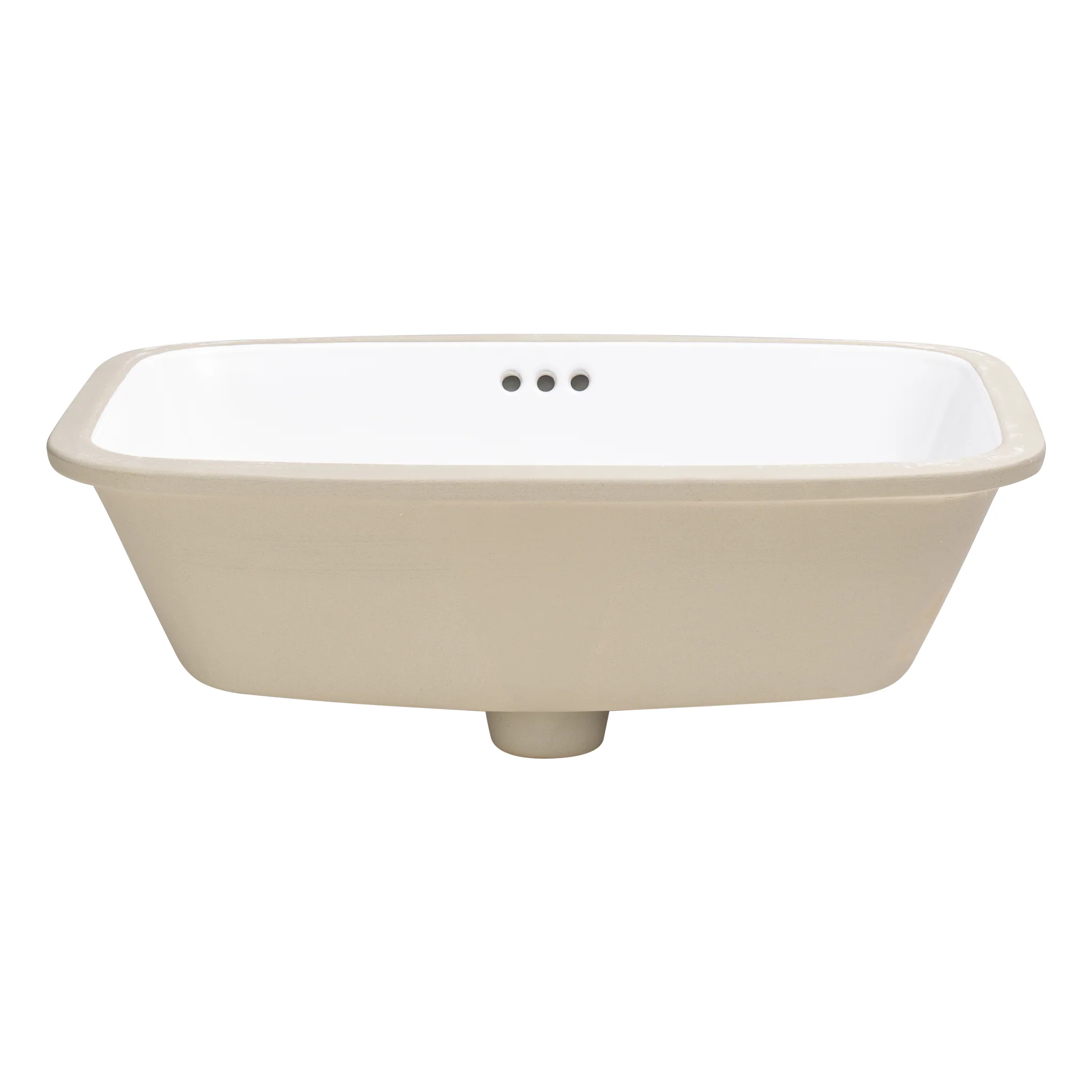 Riri Oblong 610mm x 405mm Under-Counter Basin with Overflow, Gloss White - Image 7