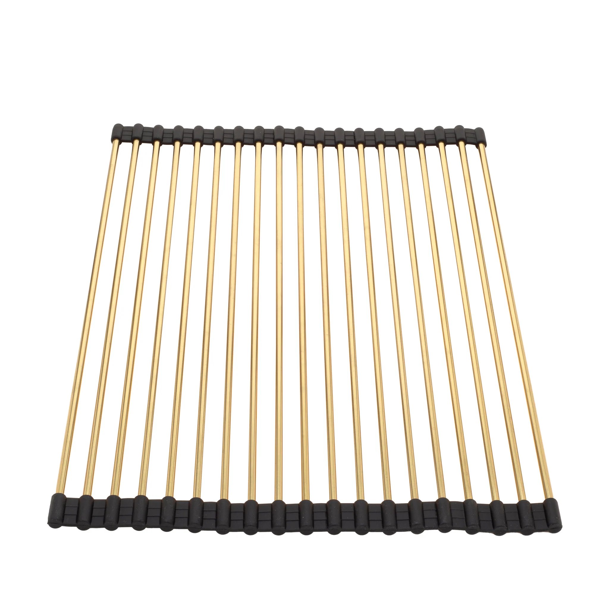 Retto Roller Mat 450mm x 320mm, Brushed Brass Gold - Image 2