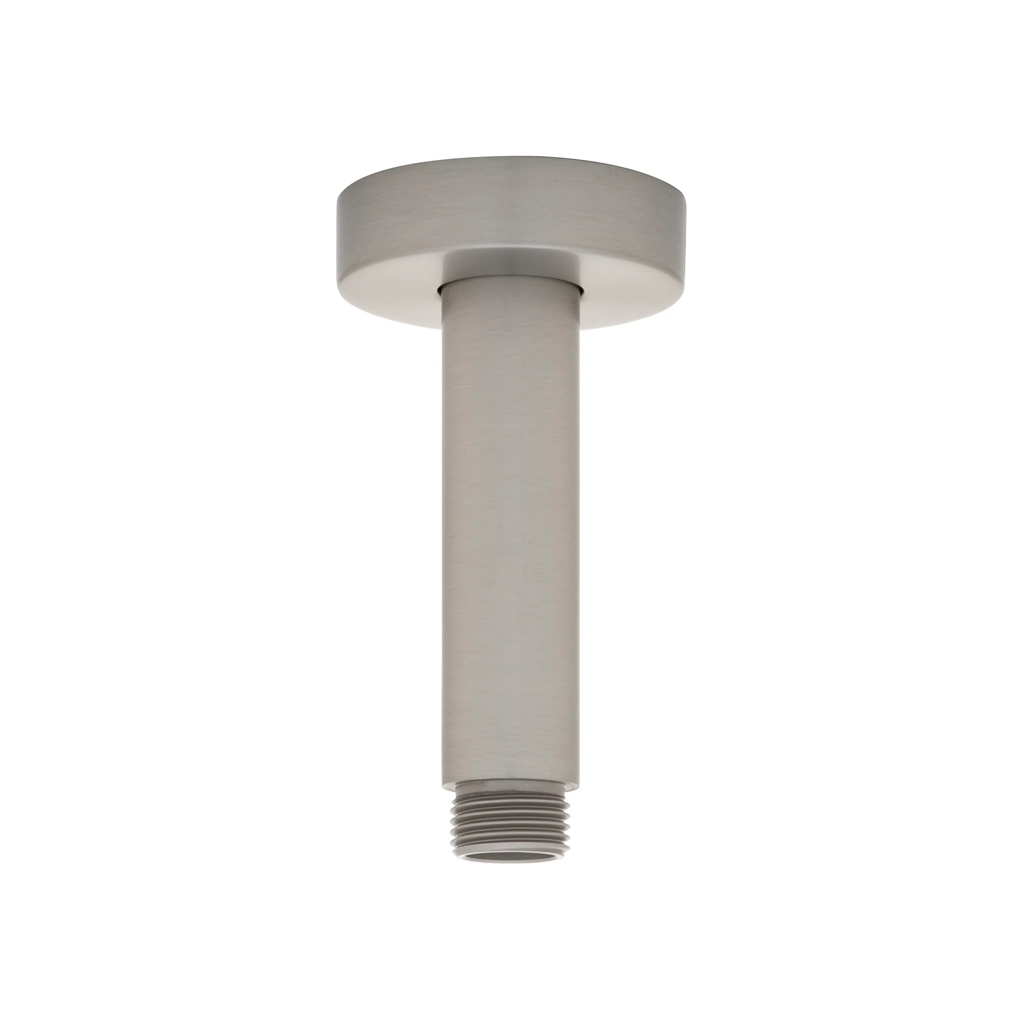 Round 100mm Shower Ceiling Dropper Arm, Brushed Nickel - Image 2