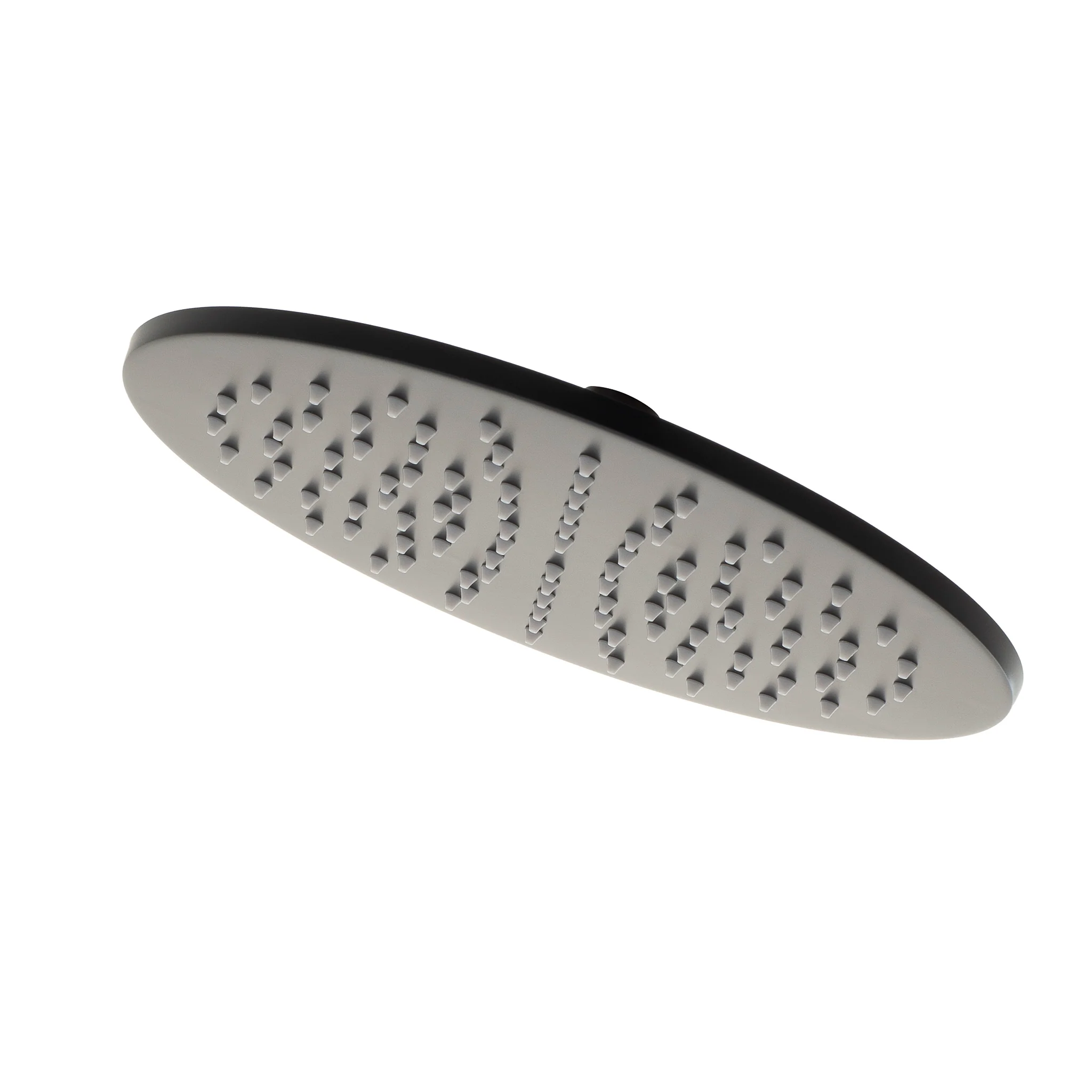 Round 250mm Stainless Steel Rain Shower Head, Matte Black