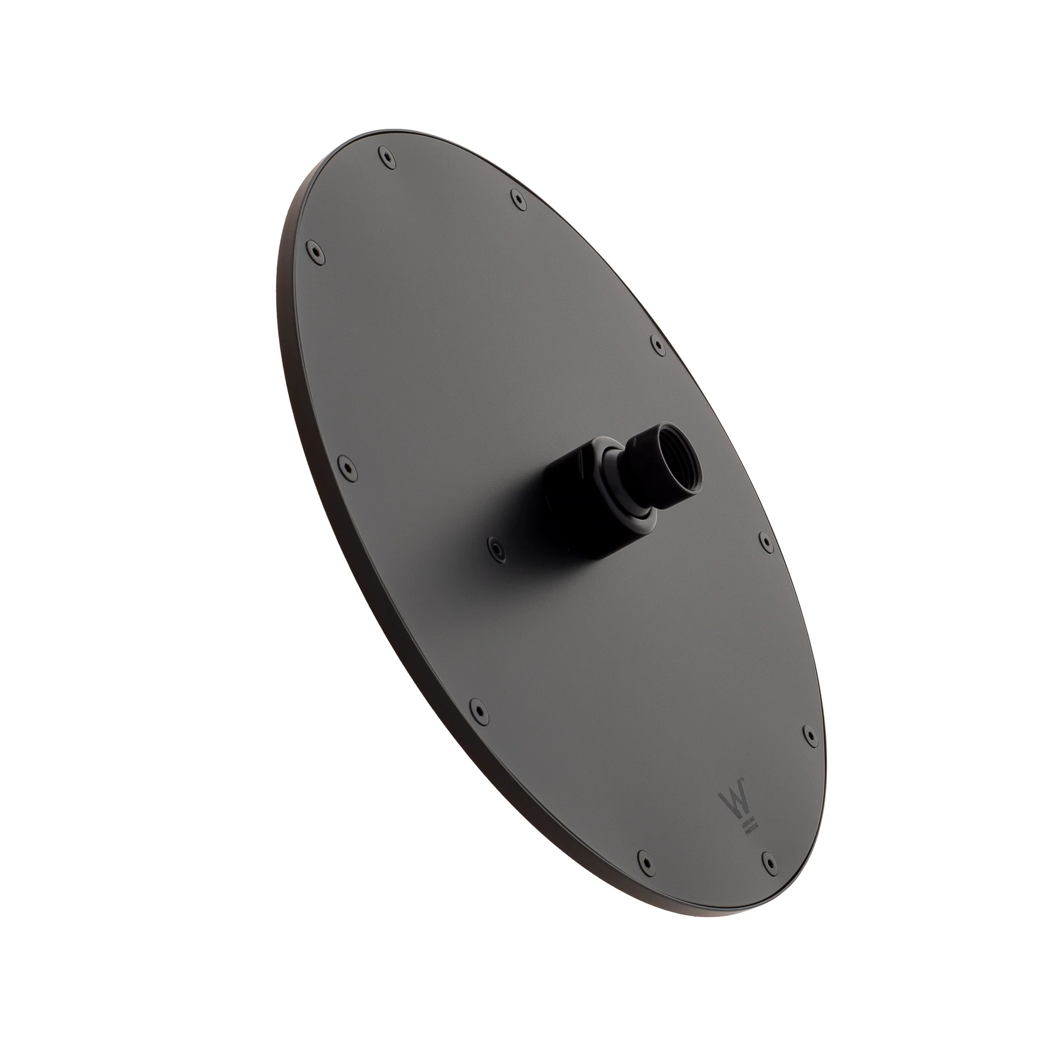 Round 250mm Stainless Steel Rain Shower Head, Matte Black - Image 3