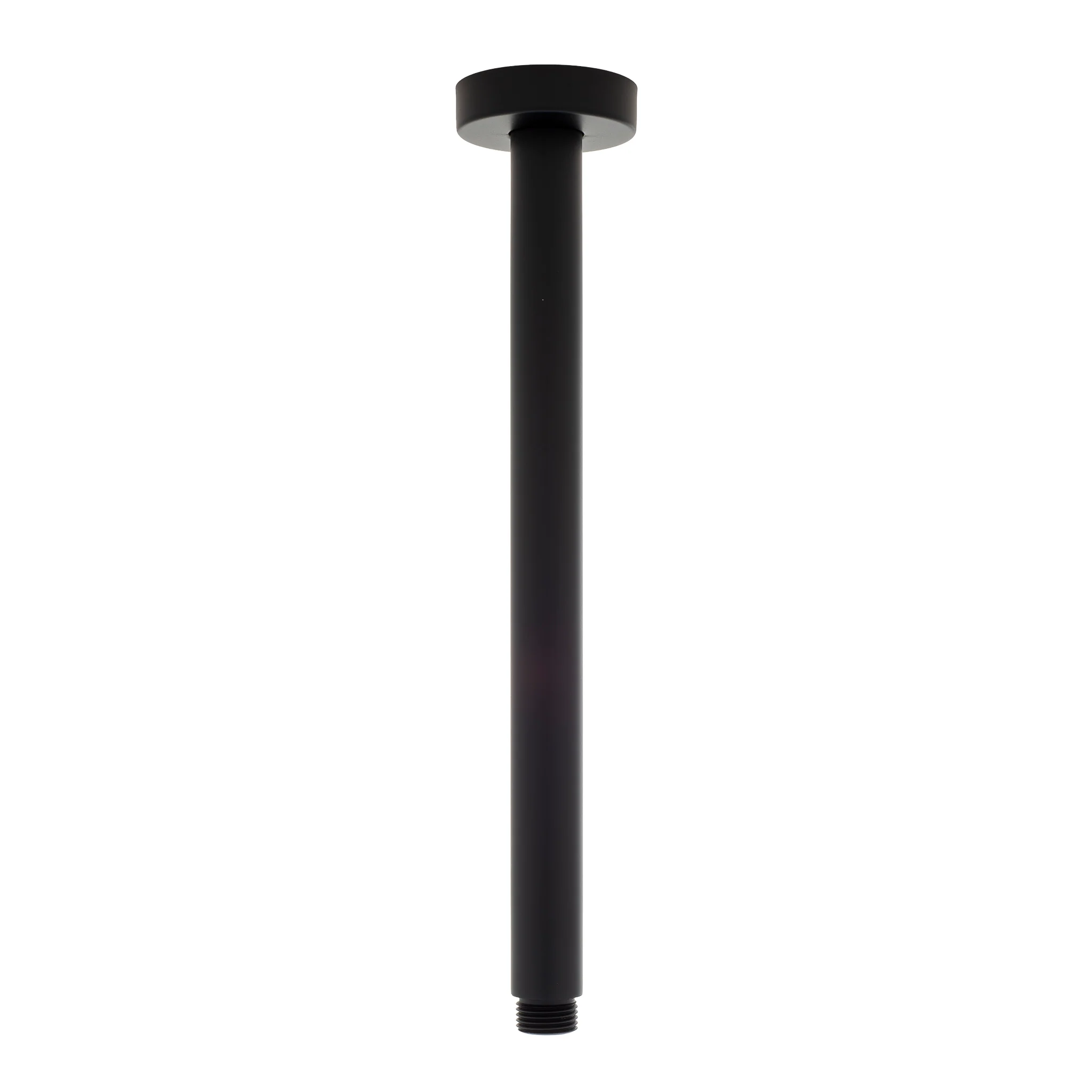 Round 300mm Shower Ceiling Dropper Arm, Matte Black - Image 2