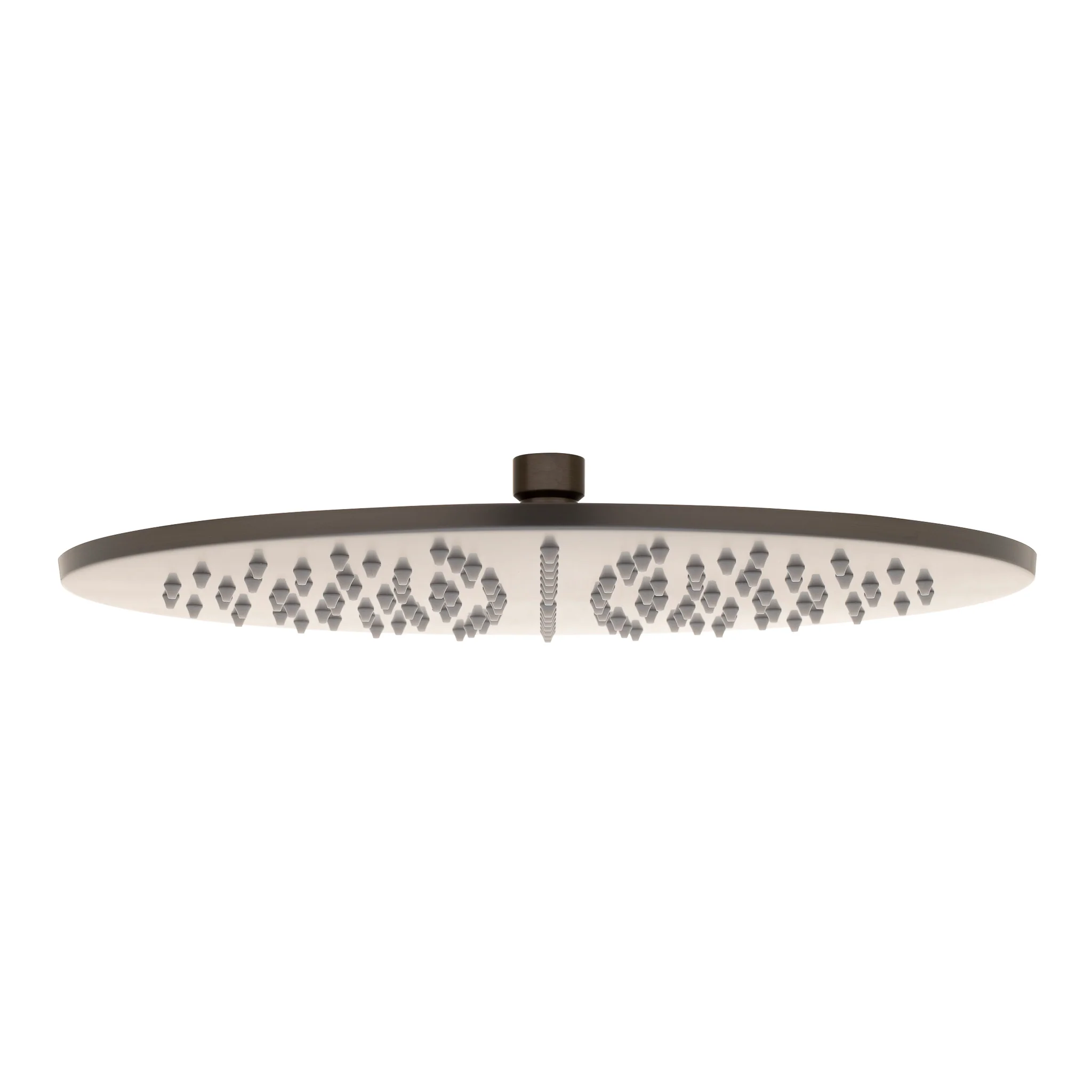 Round 300mm Stainless Steel Rain Shower Head, Brushed Gunmetal - Image 2