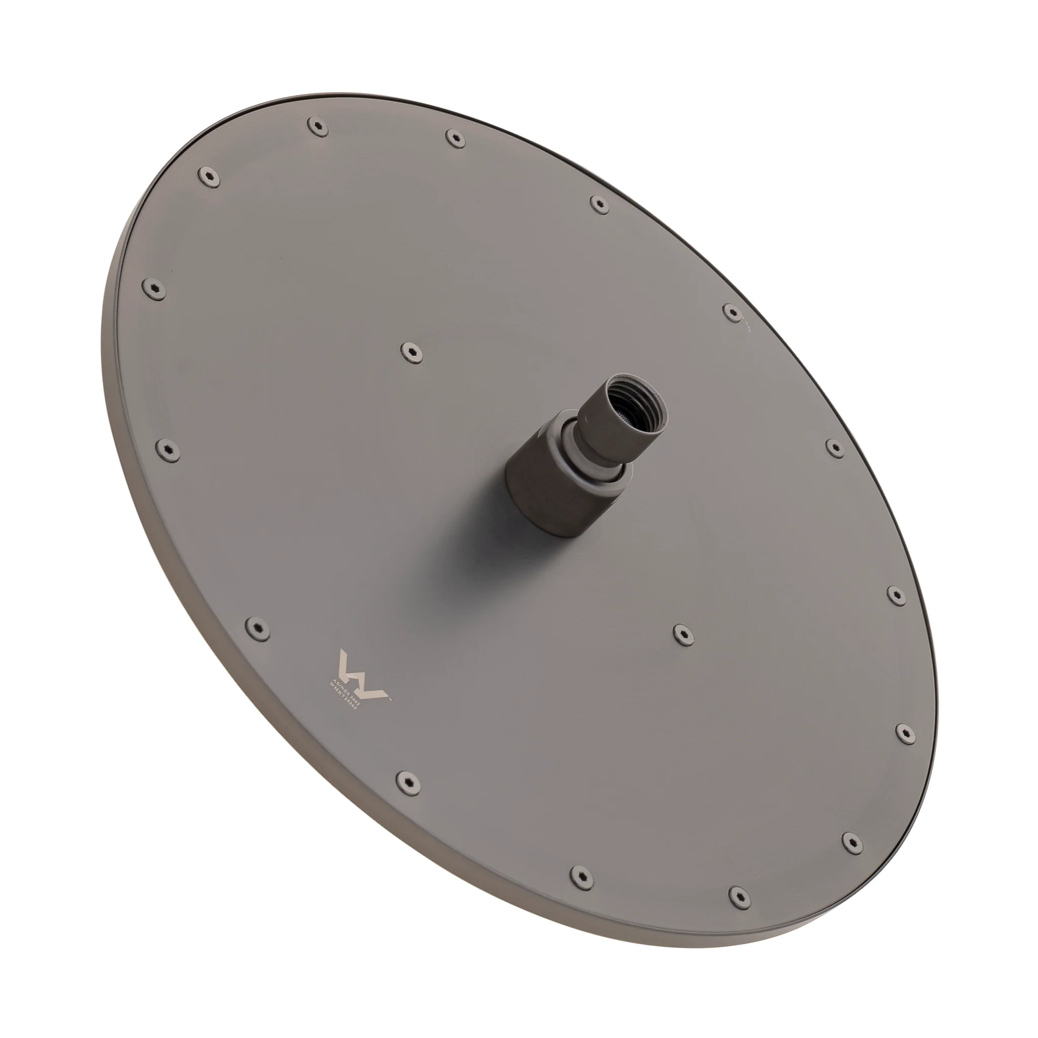 Round 300mm Stainless Steel Rain Shower Head, Brushed Gunmetal - Image 4