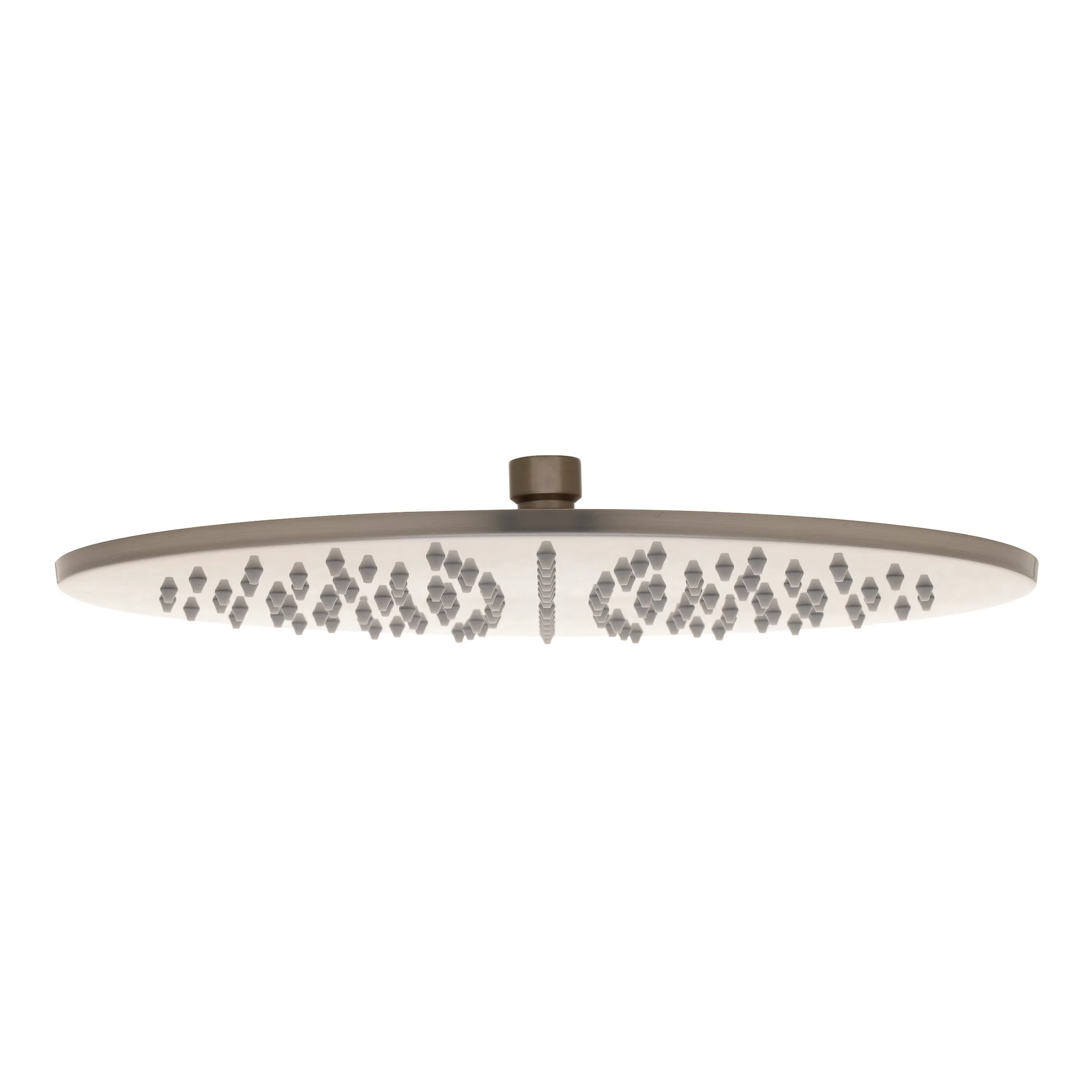 Round 300mm Stainless Steel Rain Shower Head, Brushed Nickel - Image 2