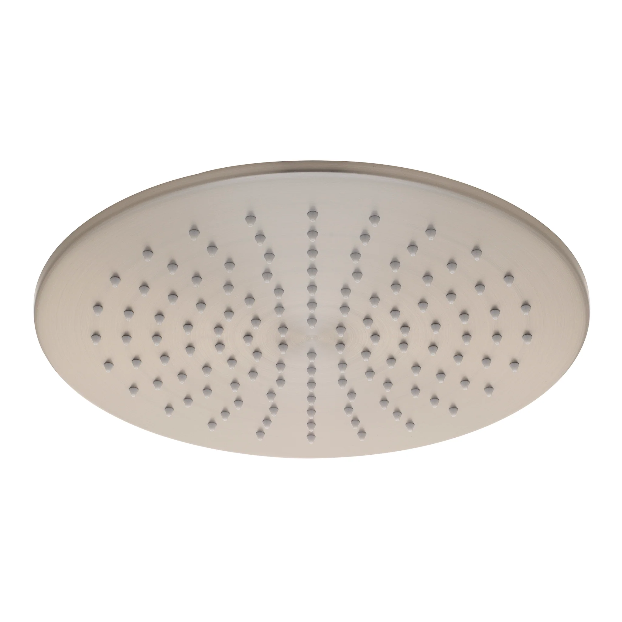 Round 300mm Stainless Steel Rain Shower Head, Brushed Nickel - Image 3