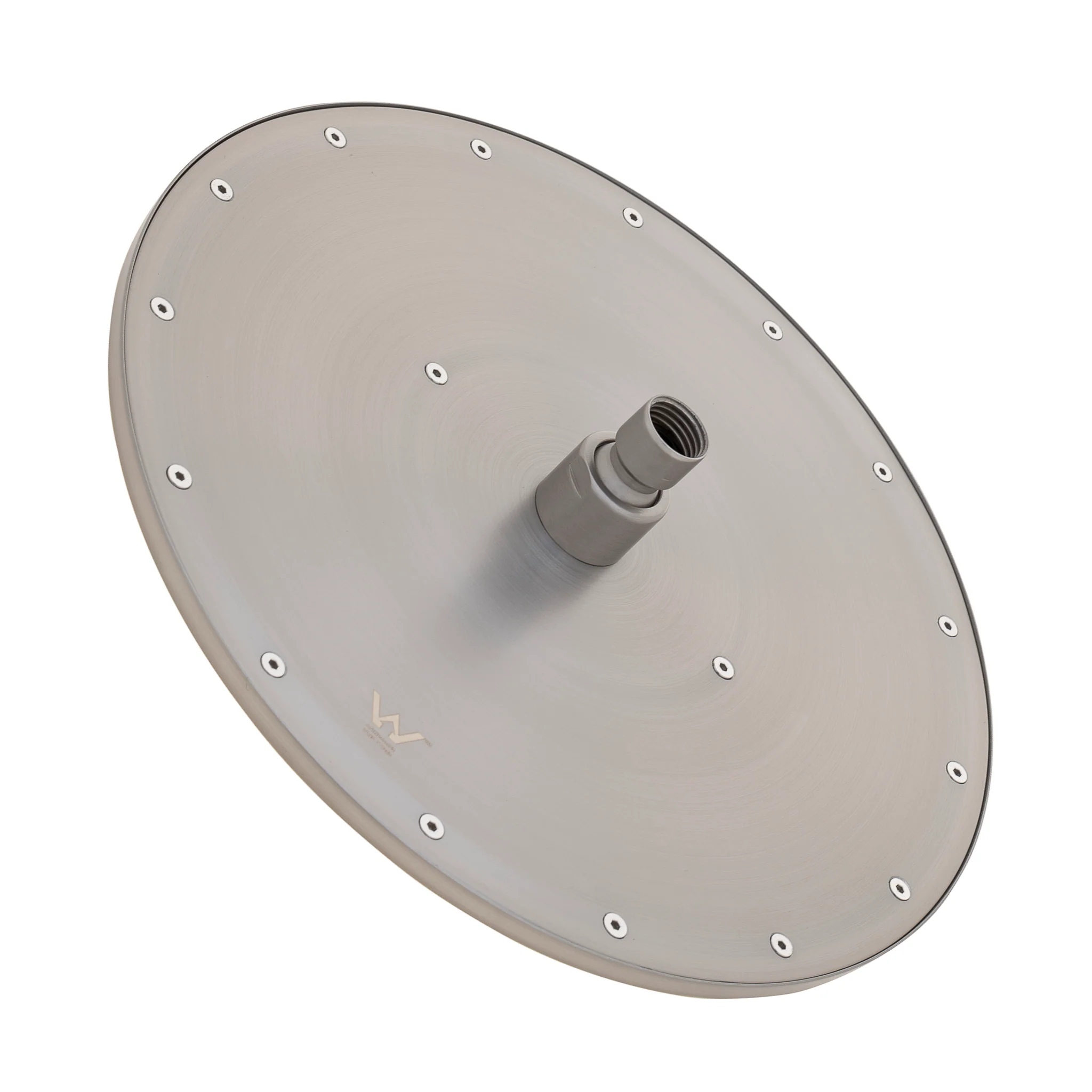 Round 300mm Stainless Steel Rain Shower Head, Brushed Nickel - Image 4