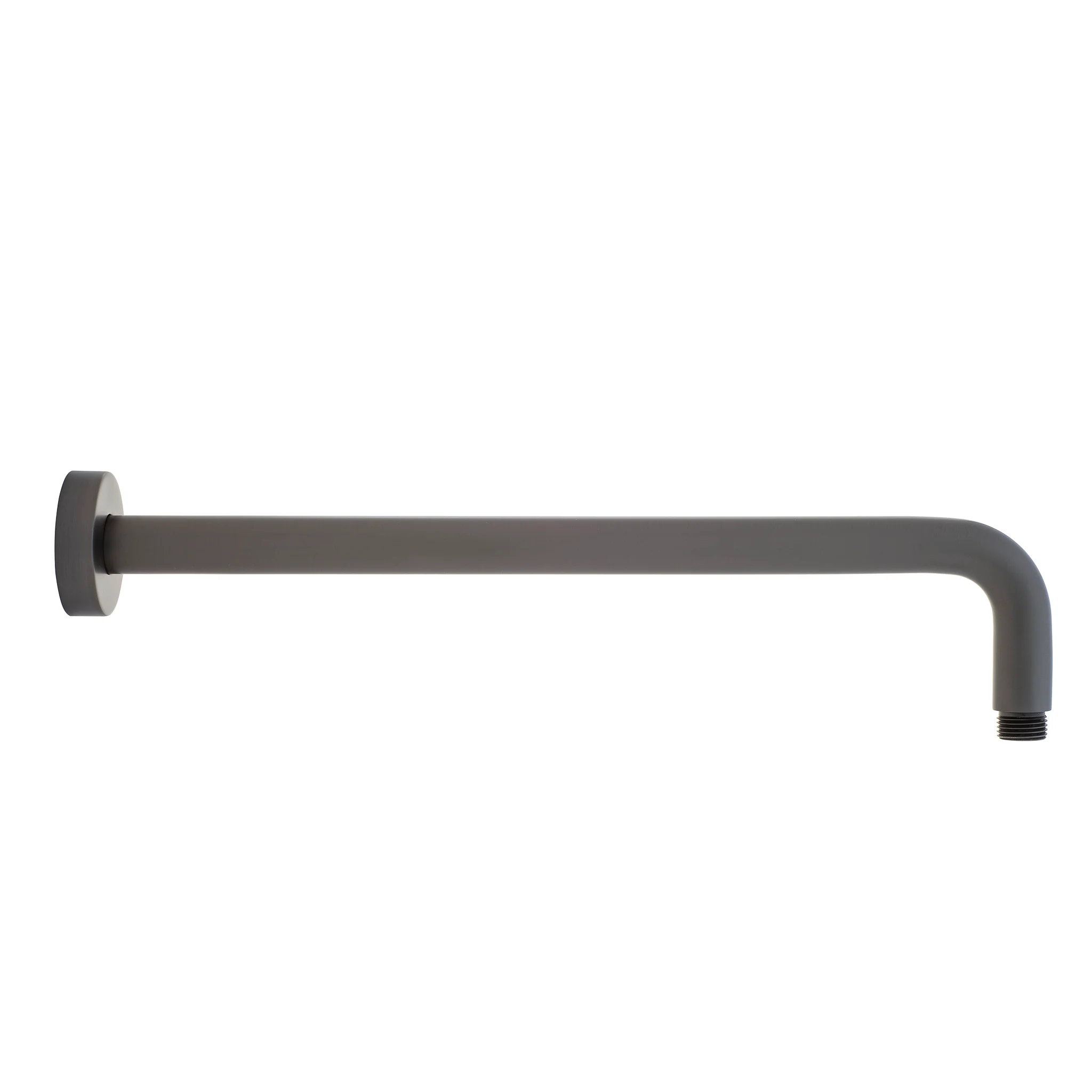 Round 400mm Shower Wall Arm, Brushed Gunmetal - Image 2