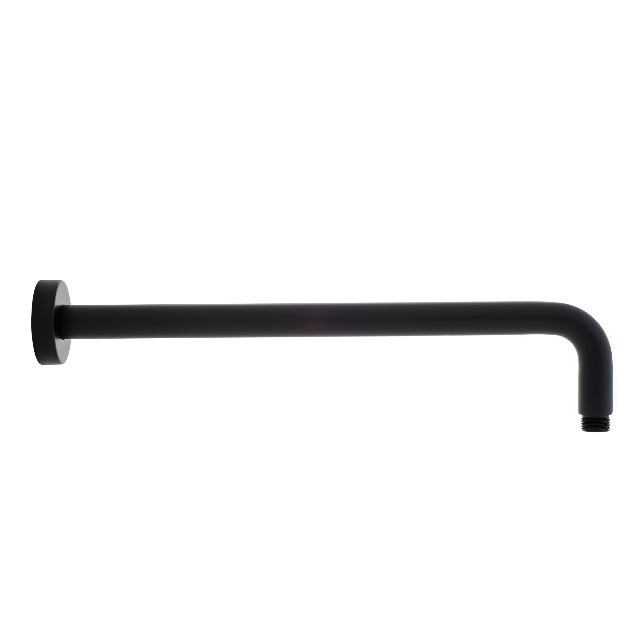 Round 400mm Shower Wall Arm, Matte Black - Image 2