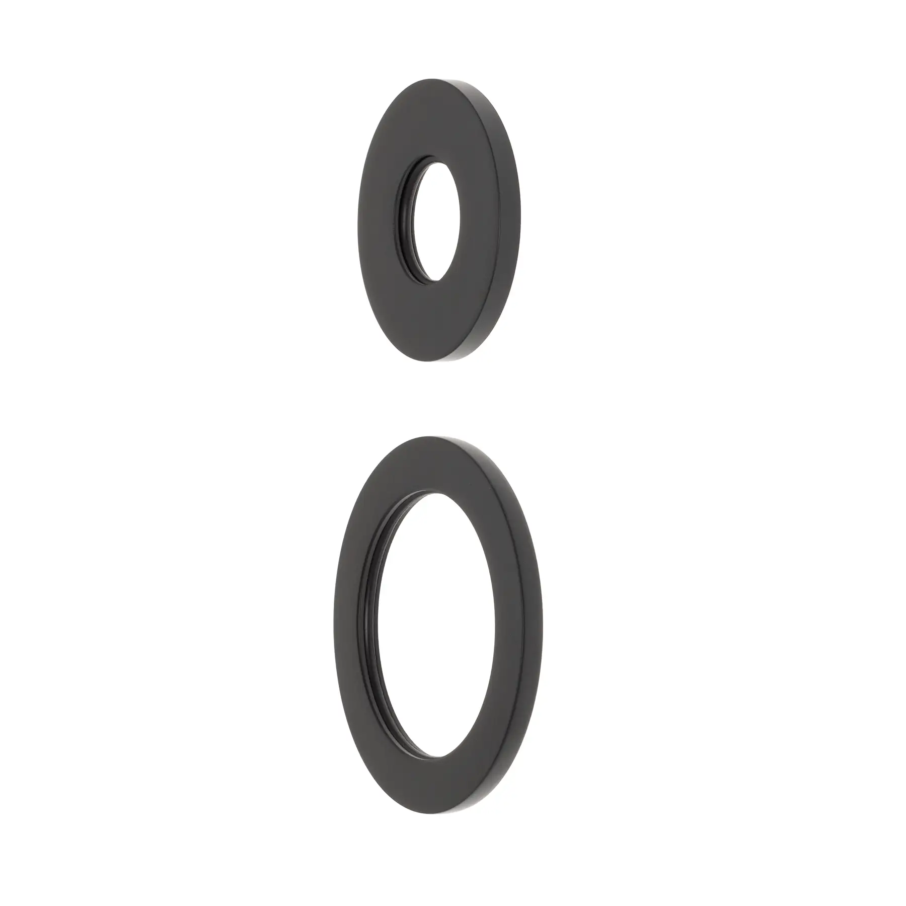 Round 60mm & 45mm Plates for Kiki/Jena Wall Diverter, Matte Black - Image 3