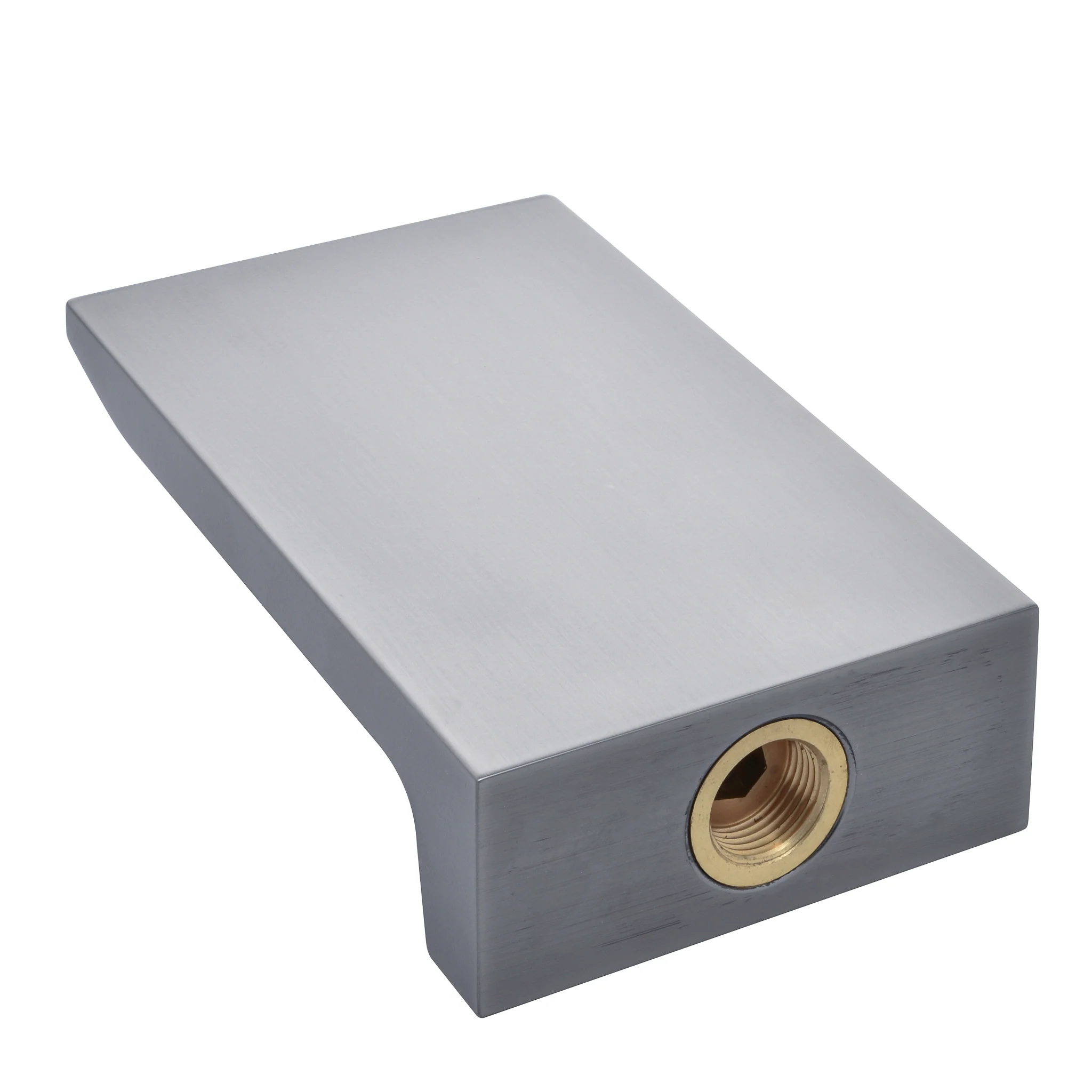 Seaspray Flat Waterfall Bath Spout, Brushed Gunmetal - Image 4