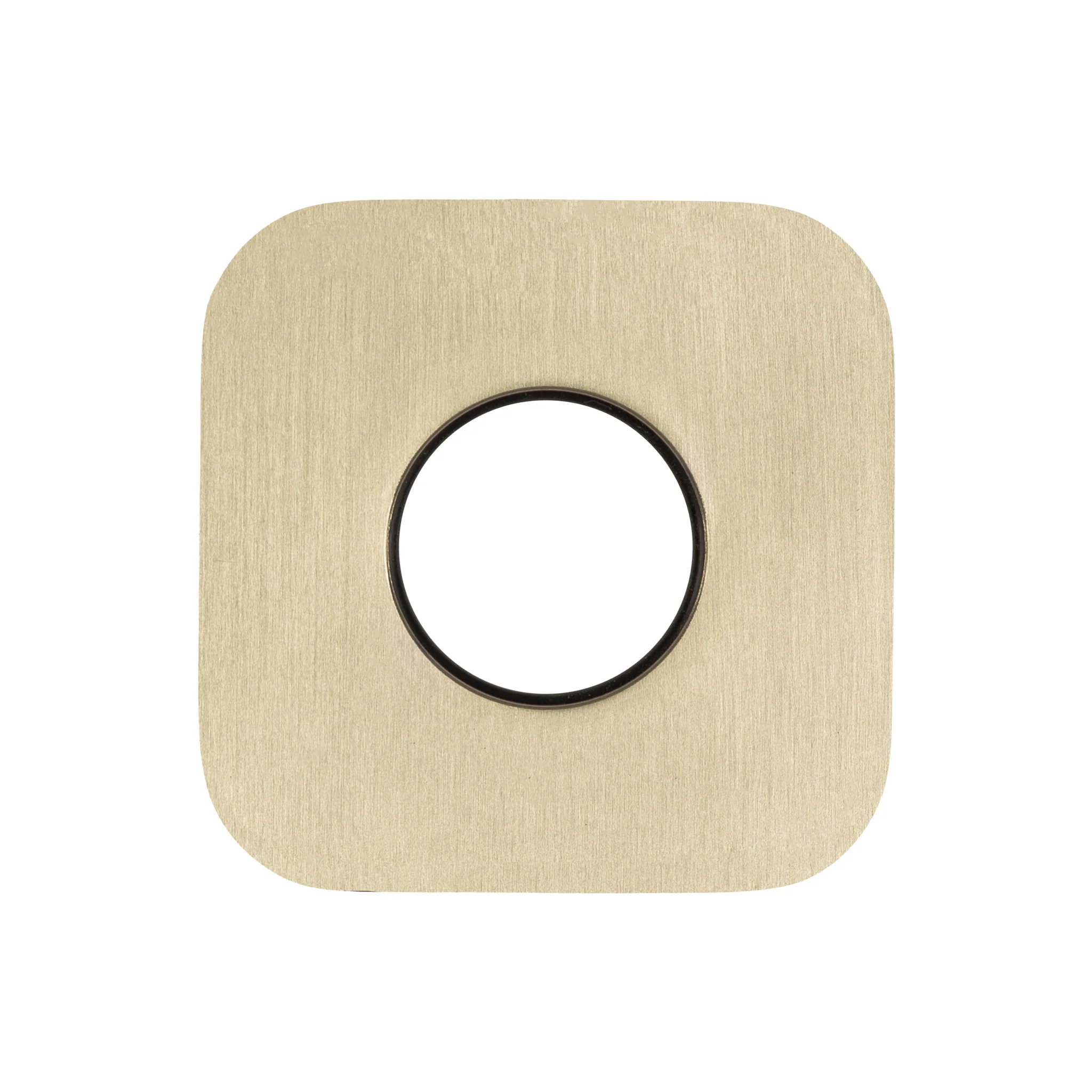 Soft Square 45mm Plate for Kiki/Jena Wall Diverter, PVD Brushed Bass (Gold) - Image 2