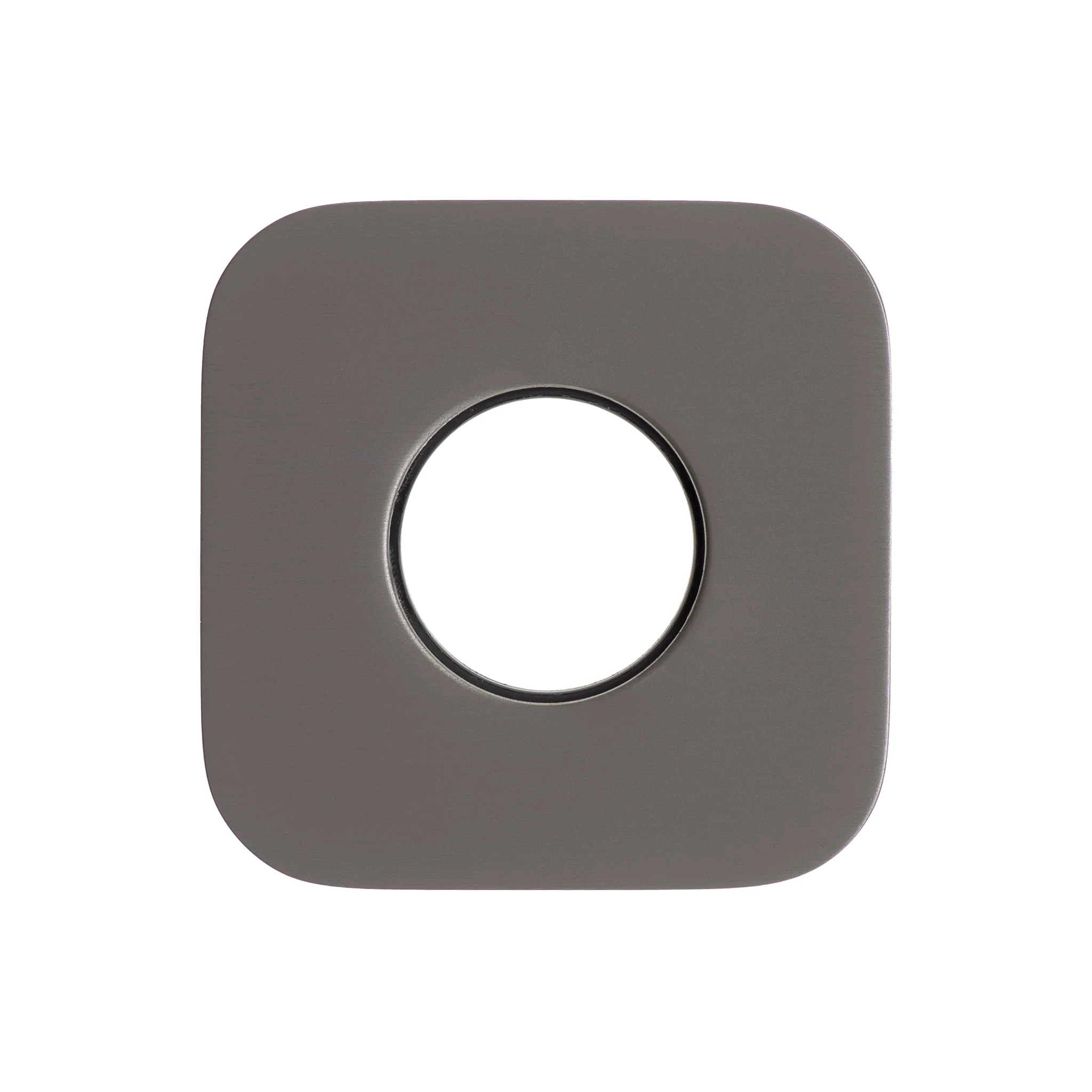 Soft Square 45mm Plate for Kiki/Jena Wall Diverter, PVD Brushed Gunmetal - Image 2