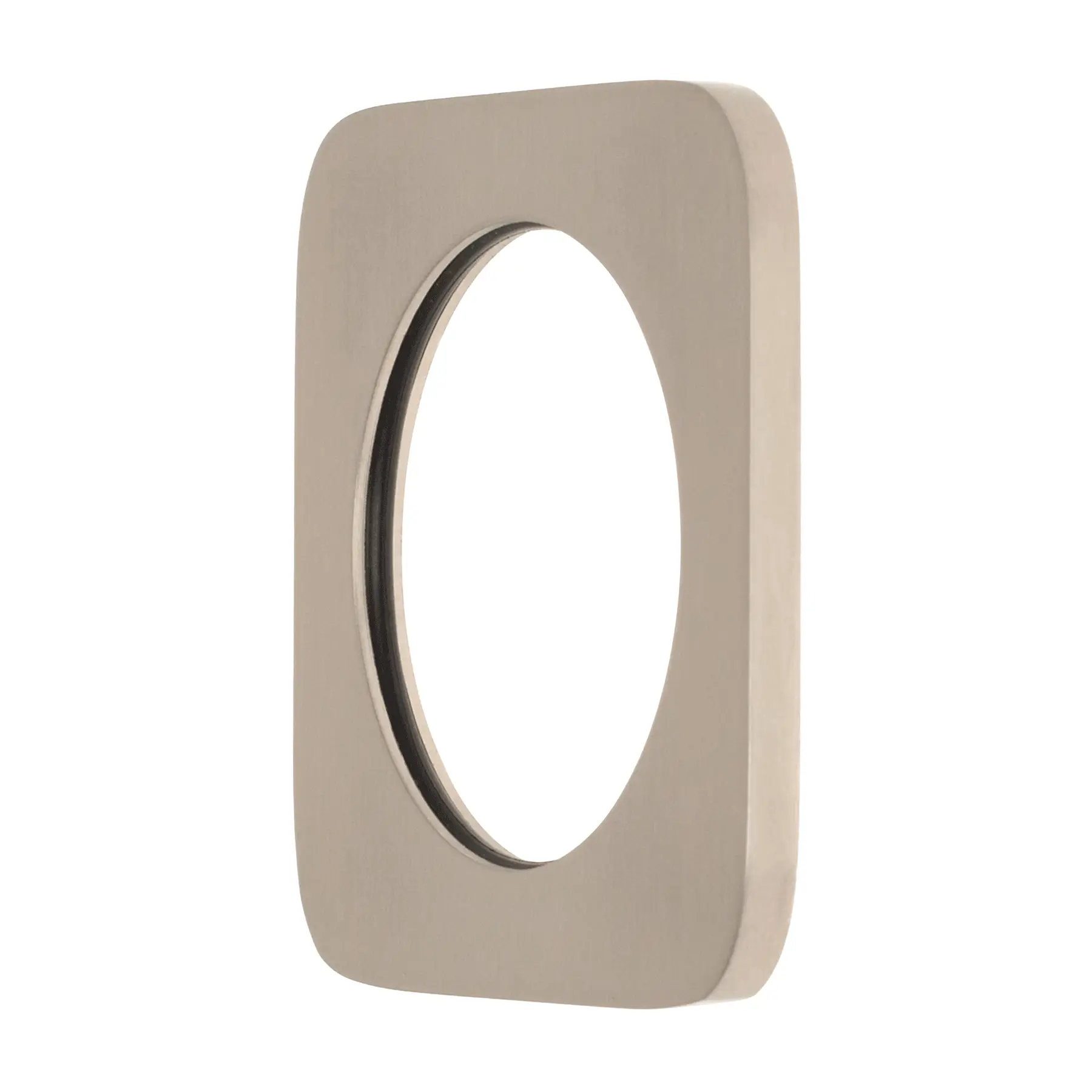 Soft Square 60mm Plate for Kiki/Jena Wall Mixer, Brushed Nickel - Image 3