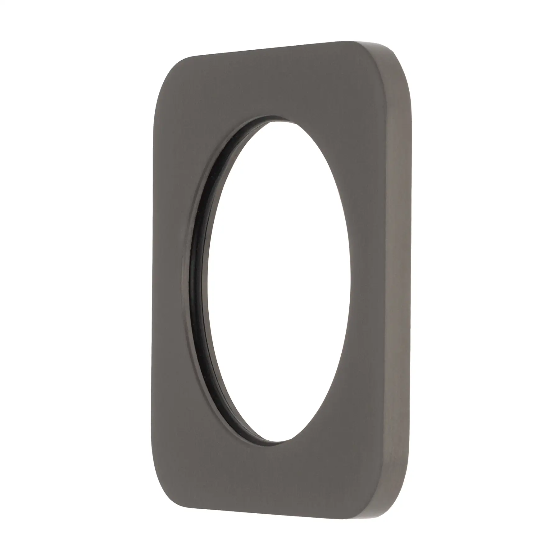 Soft Square 60mm Plate for Kiki/Jena Wall Mixer, PVD Brushed Gunmetal - Image 3