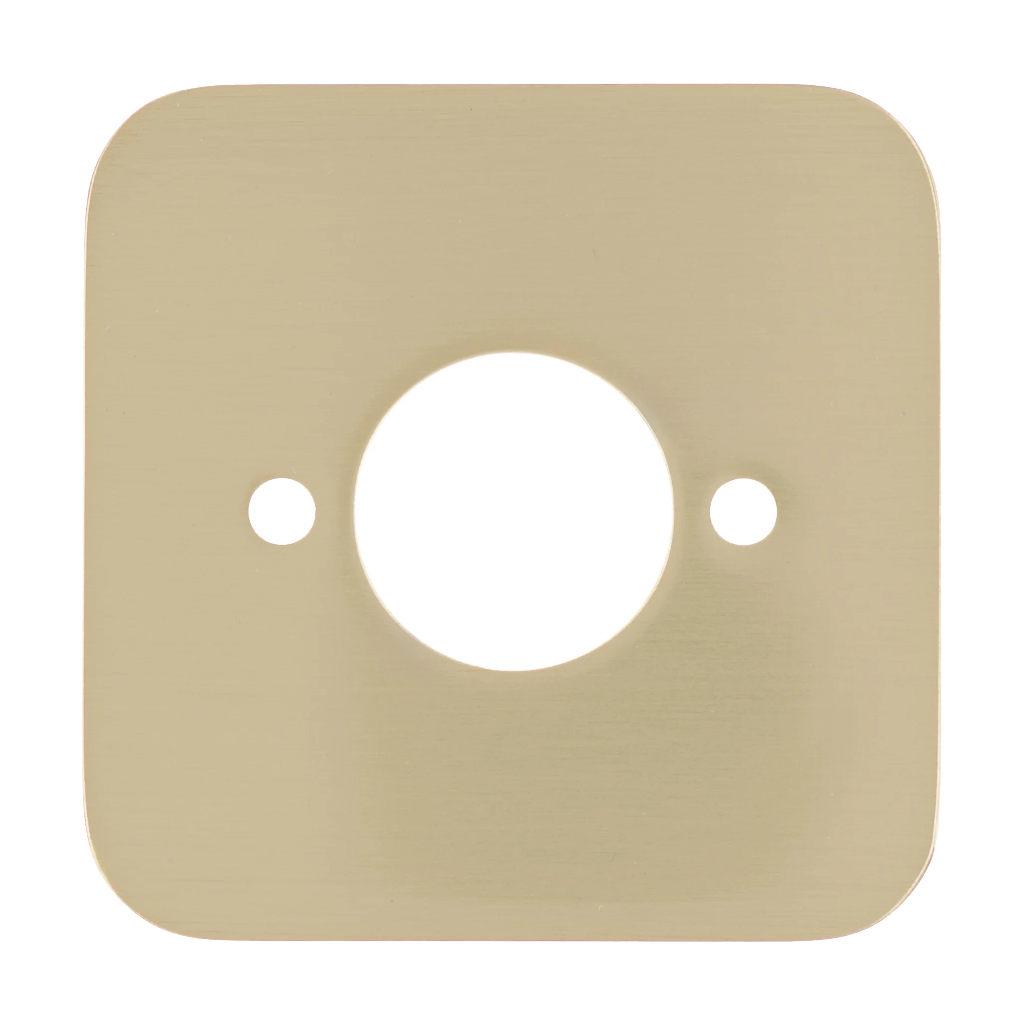 Soft Square 60mm Plate for Kiki/Jena Wall Spout, PVD Brushed Bass (Gold) - Image 2