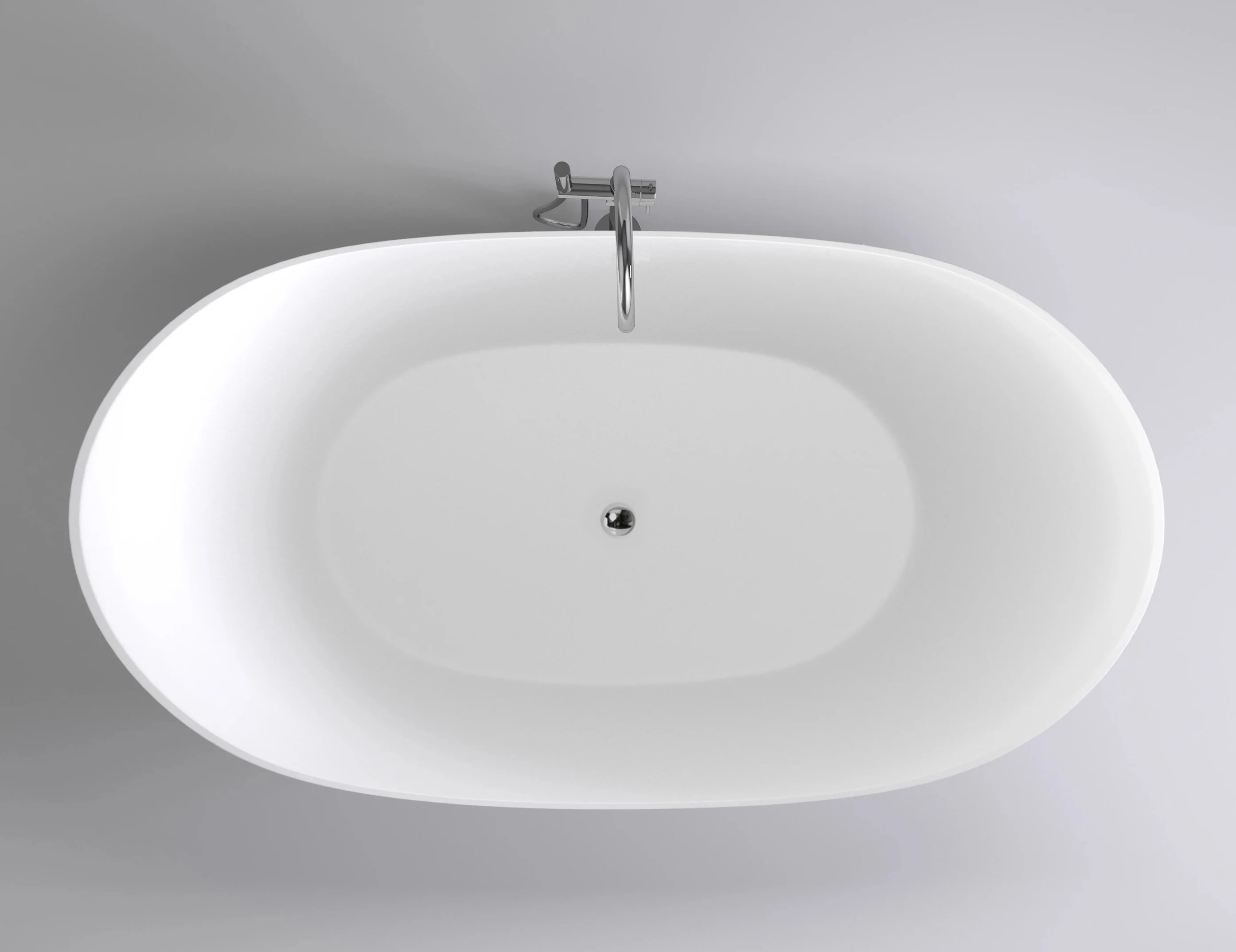 Sorriso 1600mm Double High Back Freestanding Bath, Matte White *Clearance Stock* - Image 5