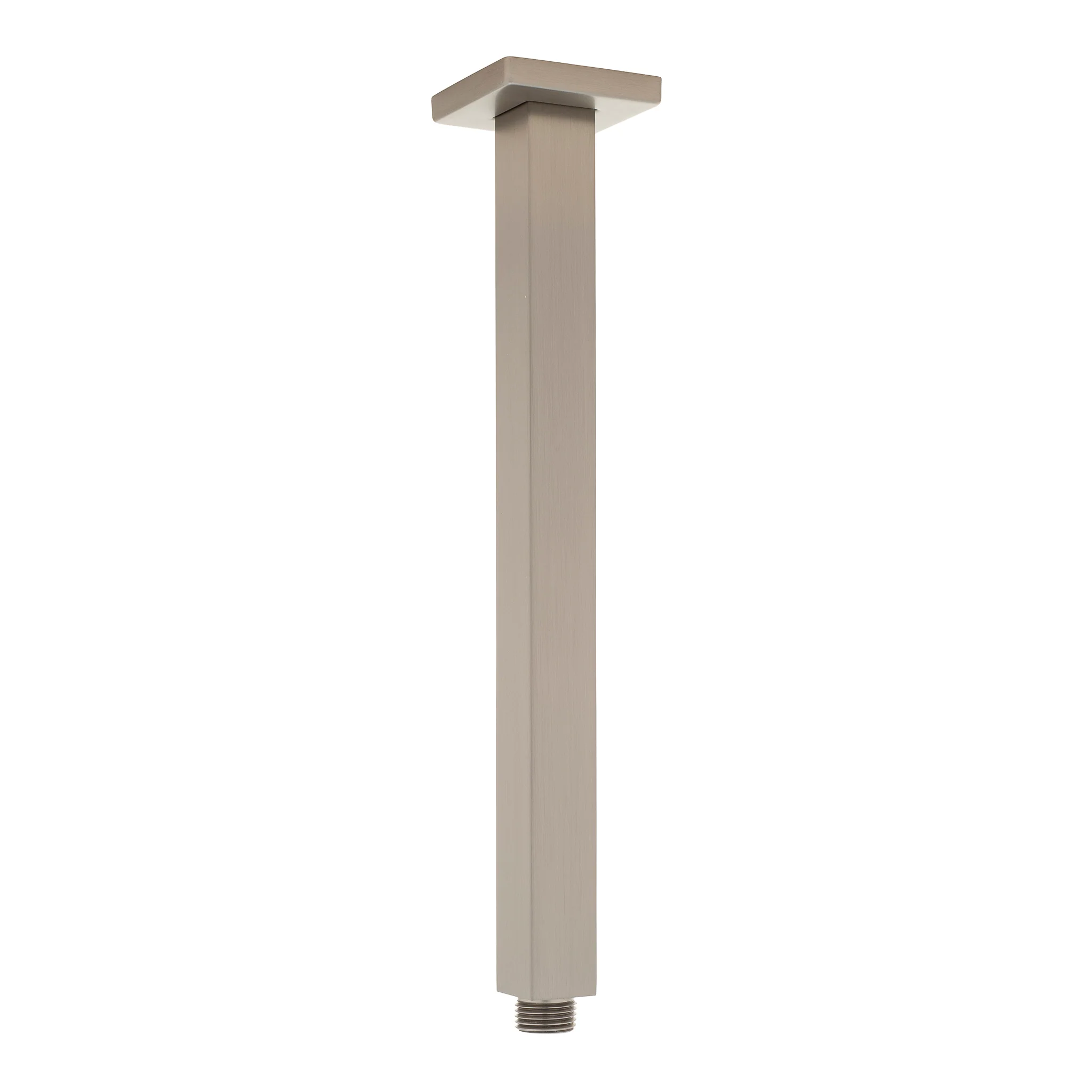 Square 300mm Shower Ceiling Dropper Arm, Brushed Nickel - Image 2